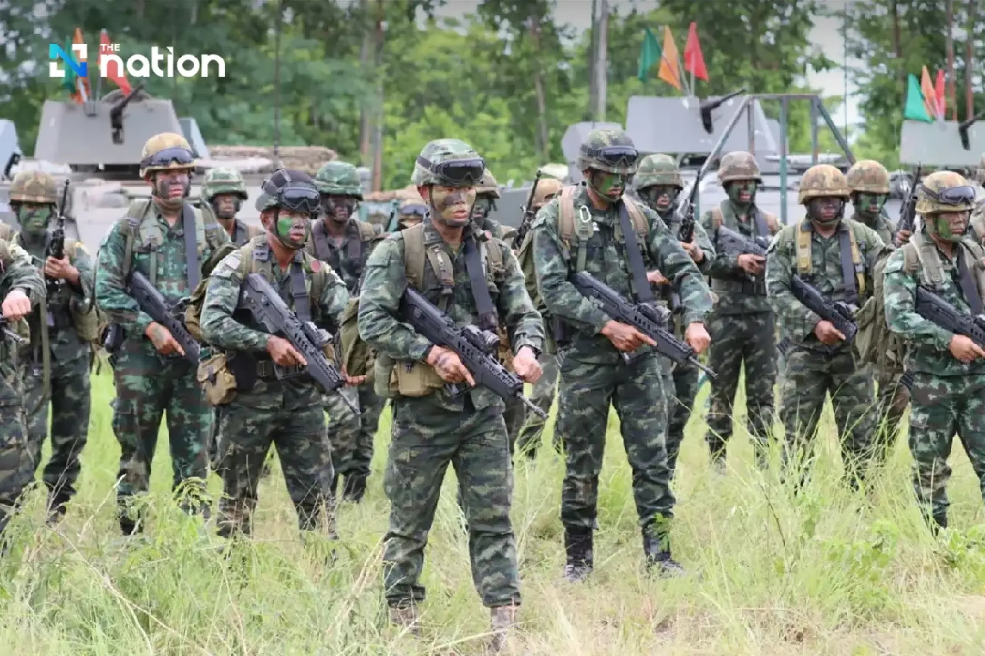 Burapha Taskforce commander inspects troop readiness to protect Sa Kaeo border