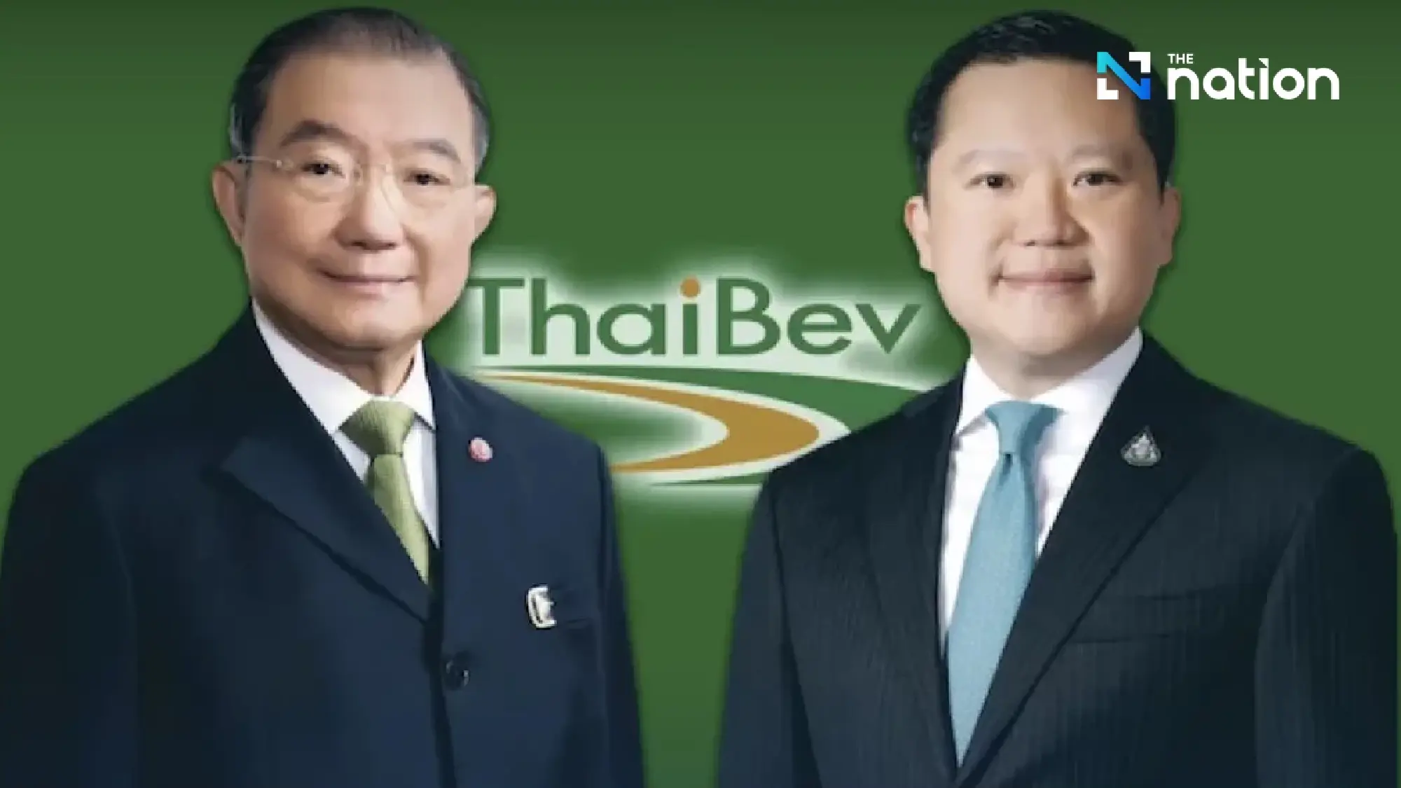 (from left) Charoen Sirivadhanabhakdi and Thapana Sirivadhanabhakdi