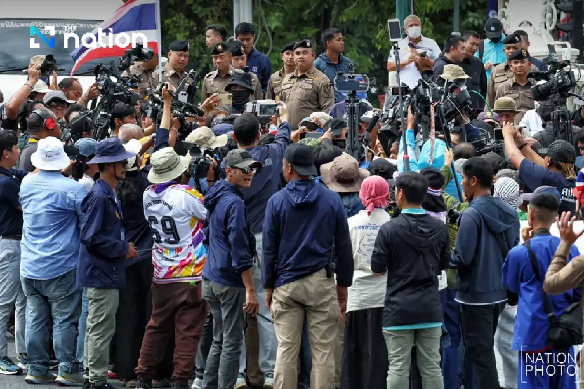 Protesters surround Government House, demand Paetongtarn resign over Hun Sen audio clip