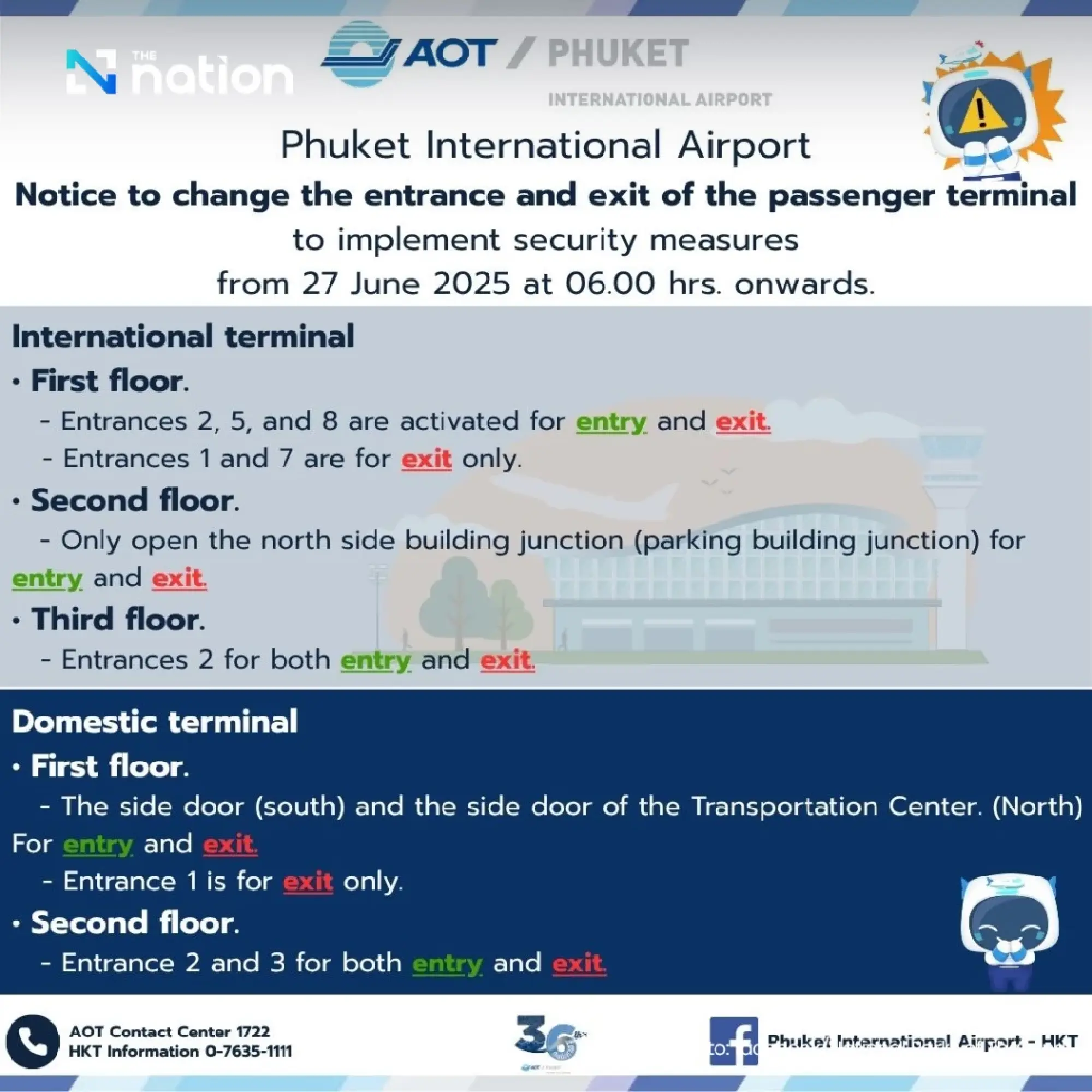 Phuket Airport Ramps Up Security with New Terminal Routes