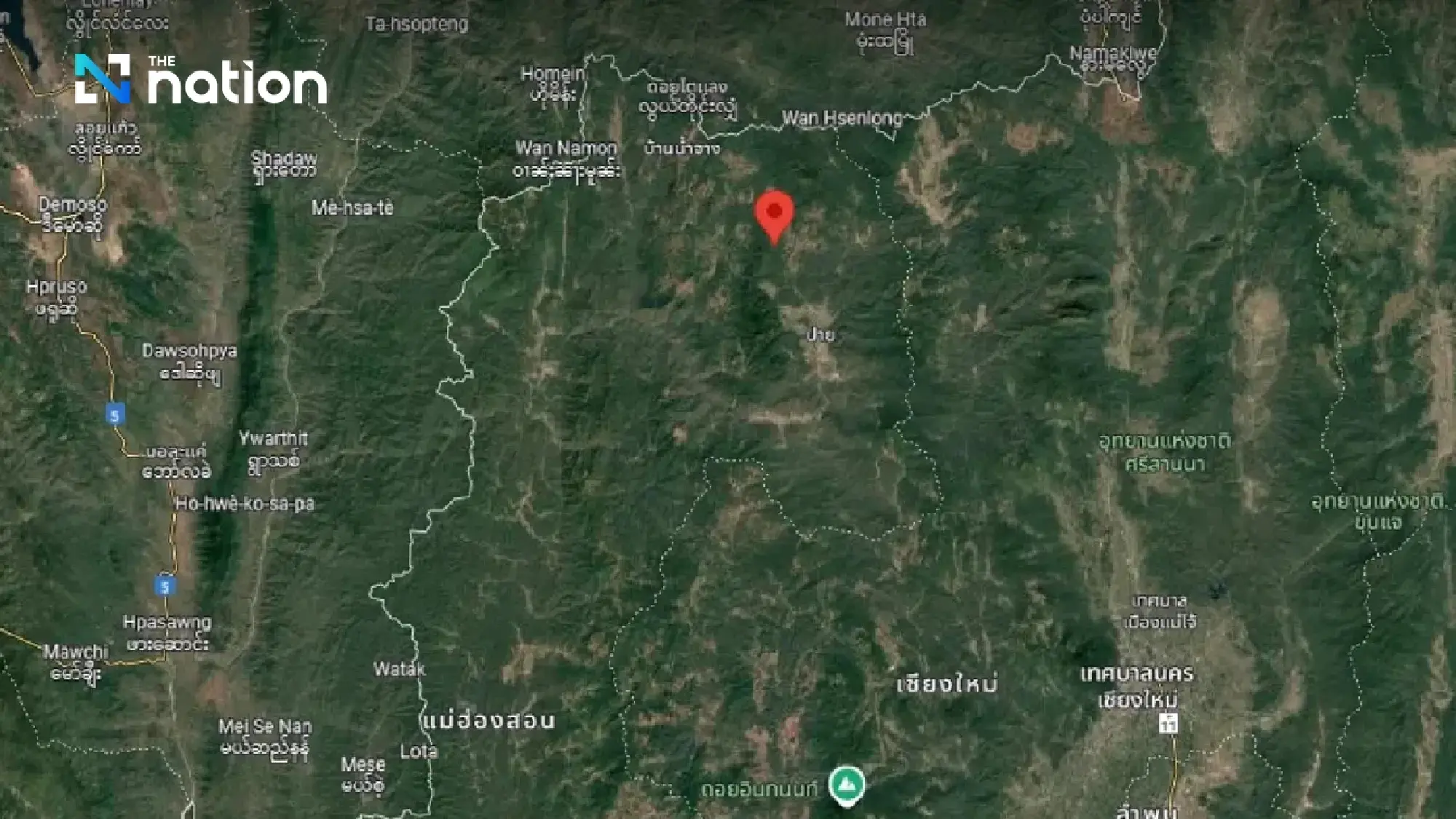 One microquake hits Mae Hong Son, four microquakes and one minor quake hit Myanmar