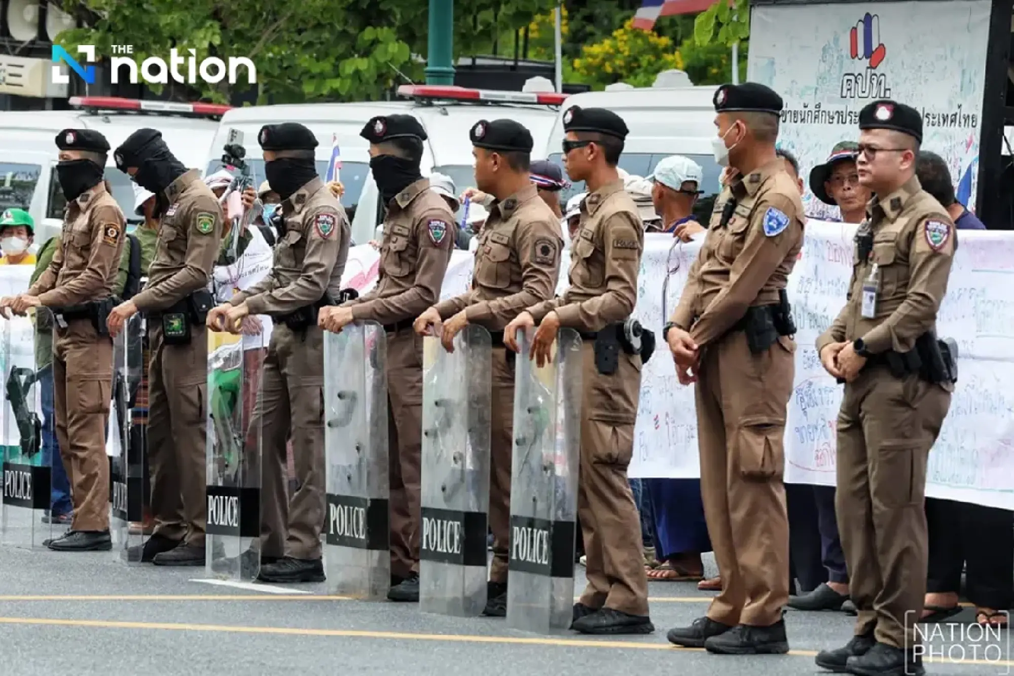 Protesters surround Government House, demand Paetongtarn resign over Hun Sen audio clip