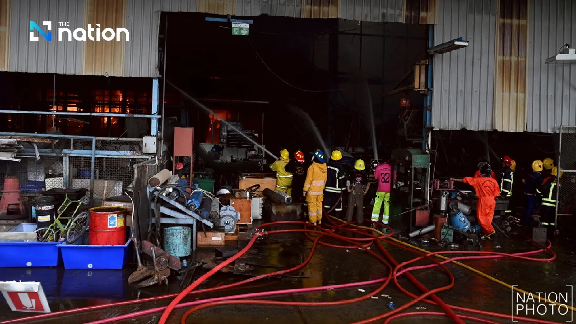 Fire engulfs Saraburi tissue paper factory, multiple feared dead