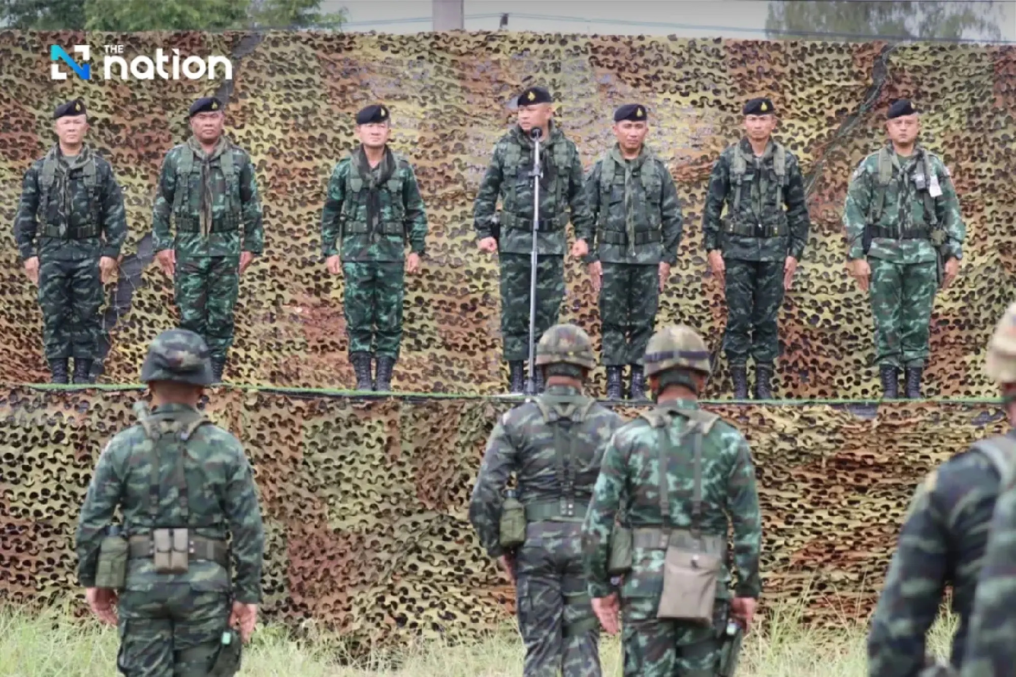 Burapha Taskforce commander inspects troop readiness to protect Sa Kaeo border