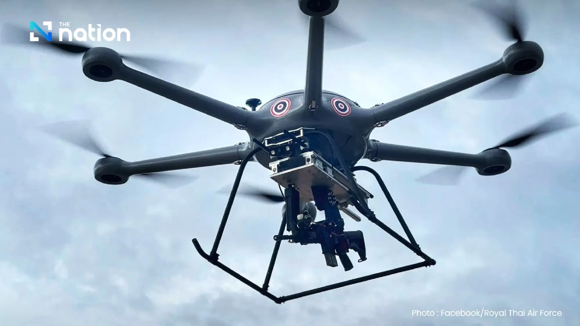Air Force showcases drone mounted with M4 carbine