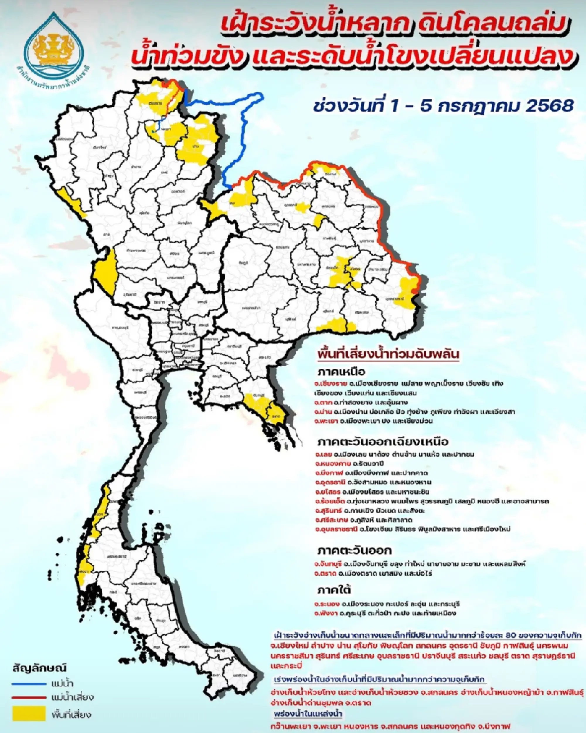 ONWR issues weather alert for flash floods and landslides in North, Northeast and South