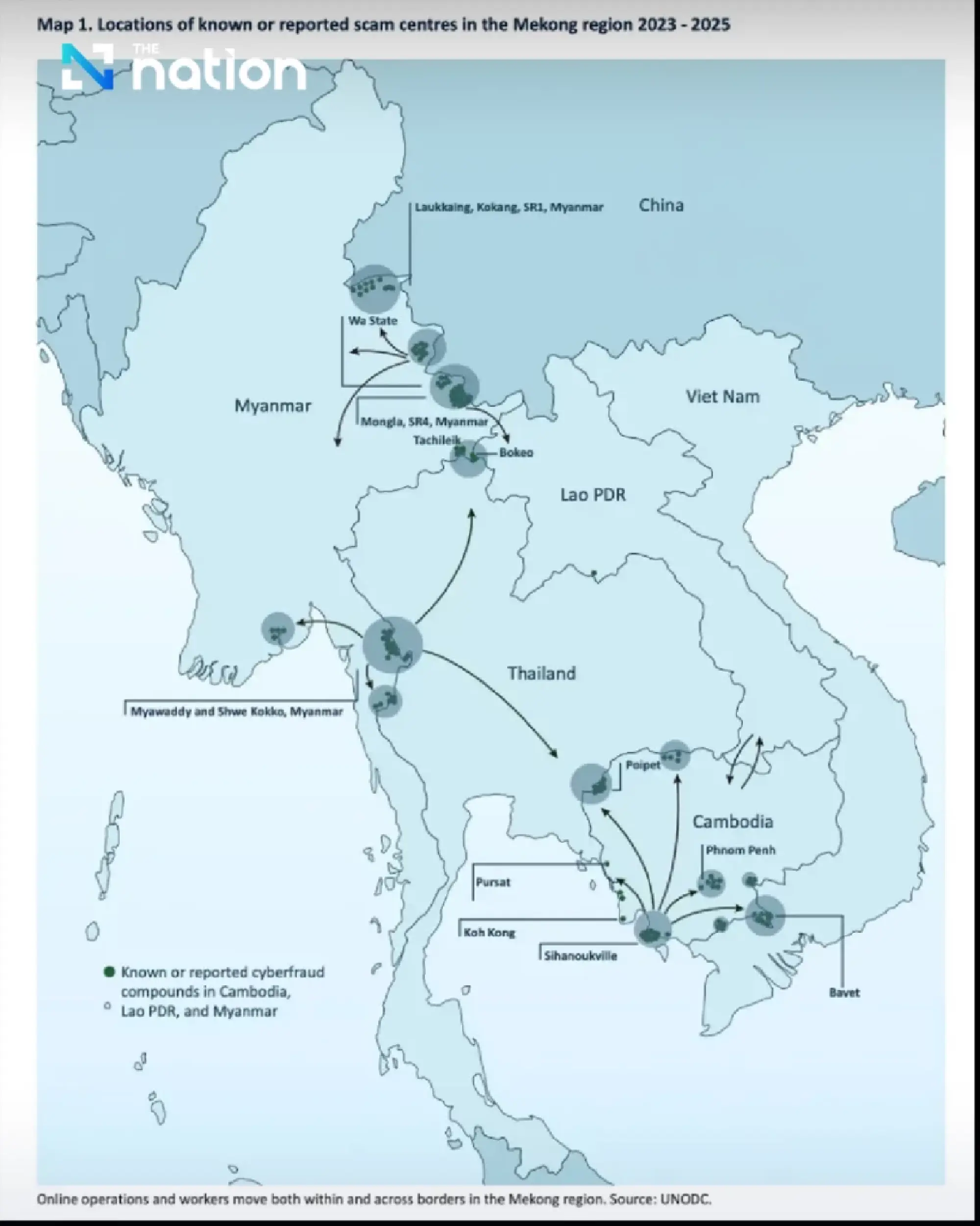 Cambodia named among world’s largest cybercrime hubs in UNODC report