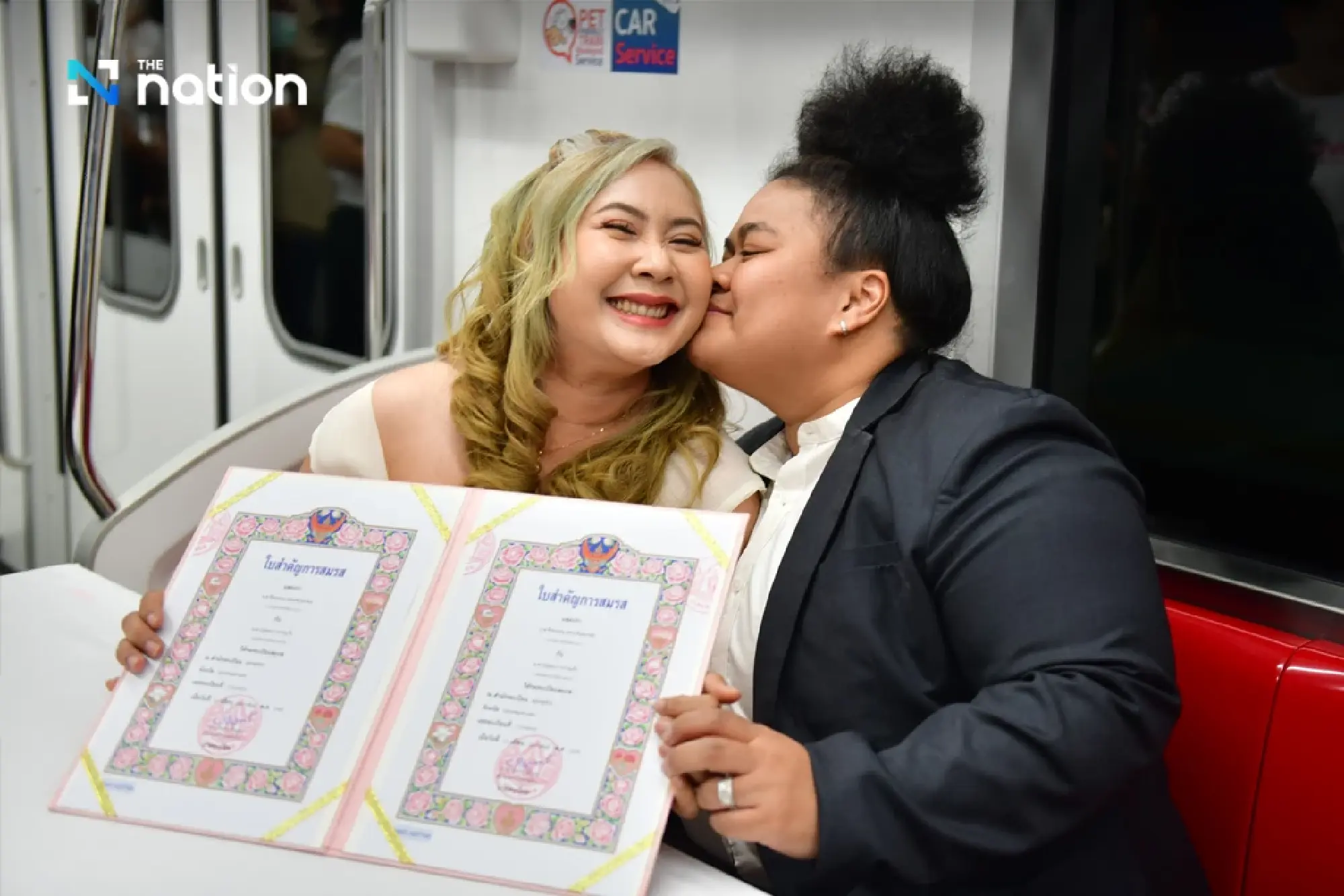 First-ever marriage registration on SRT Red Line train to celebrate Valentine’s Day