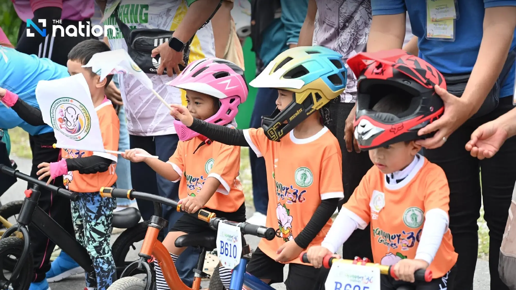 Tiny Riders Compete in Bangkok\'s \'Little Elephants Games\' Balance Bike Event