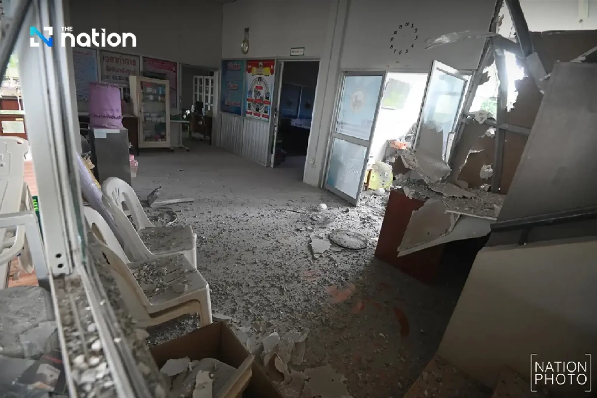 Cambodian shell hits Si Sa Ket hospital, causes major damage