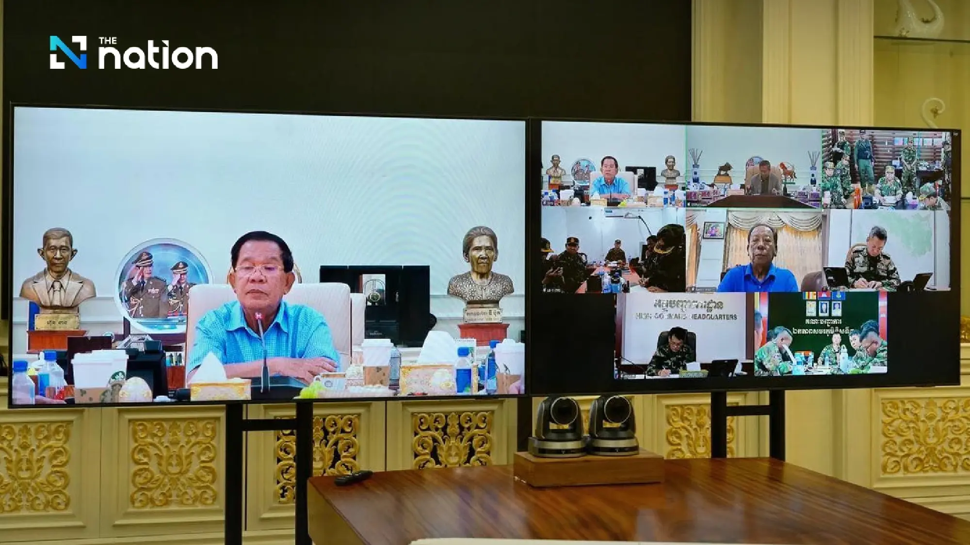 Cambodian media denies Hun Sen fled, says he's commanding military operations