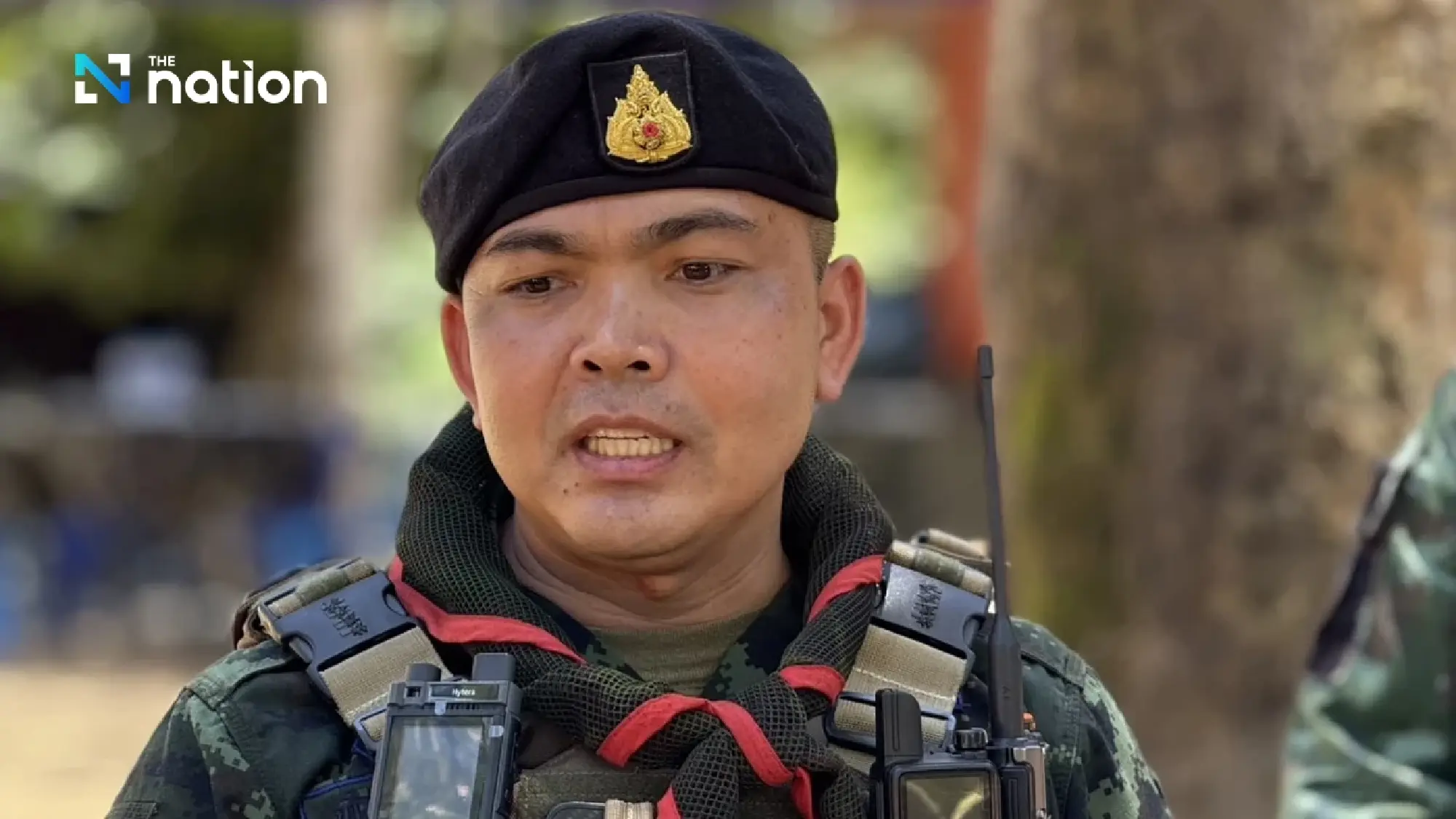 Army leads reporters to observe base atop Phu Makua Hill in Si Sa Ket