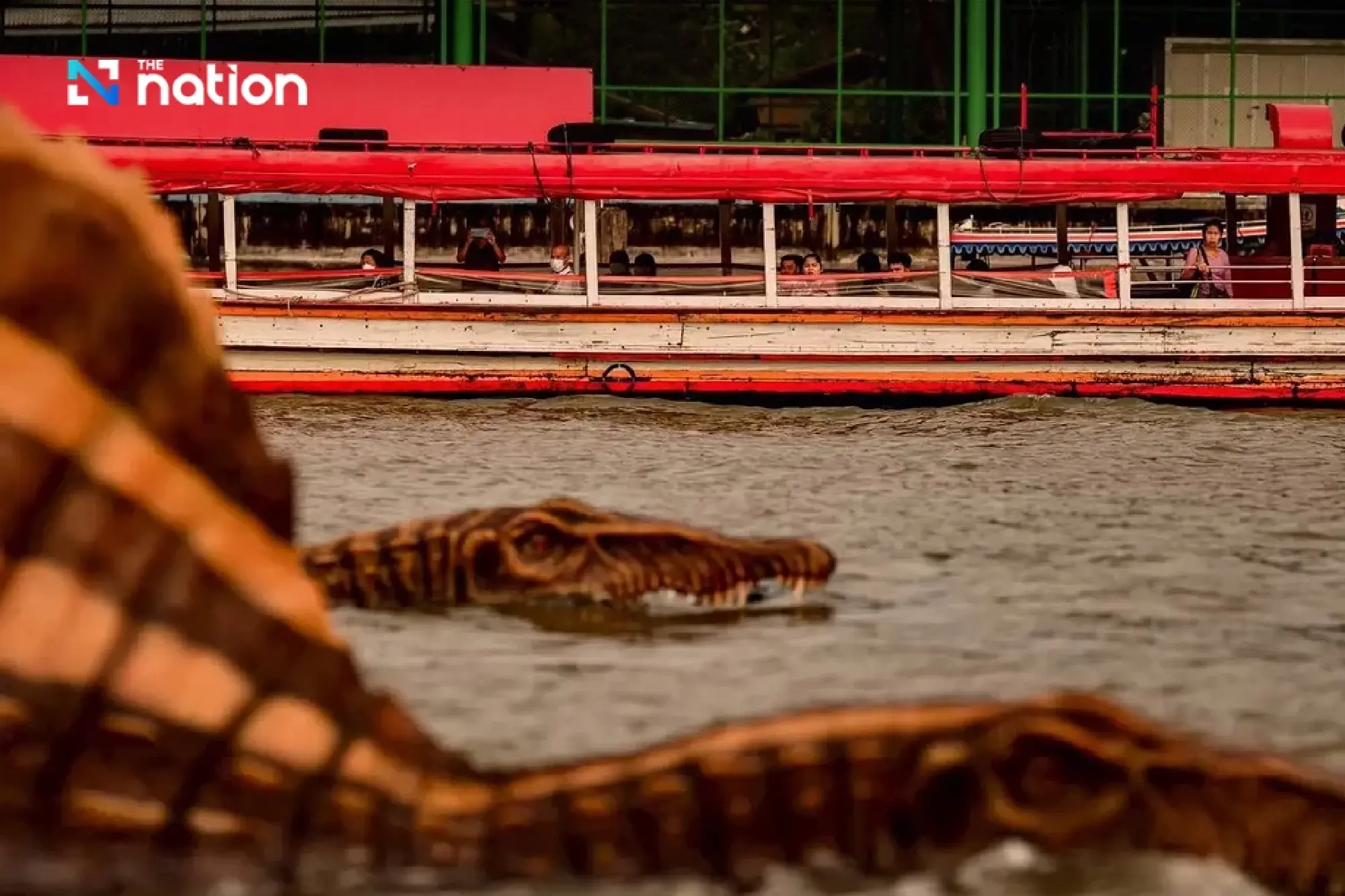 Dinosaurs invade Chao Phraya River to celebrate launch of Jurassic World Rebirth