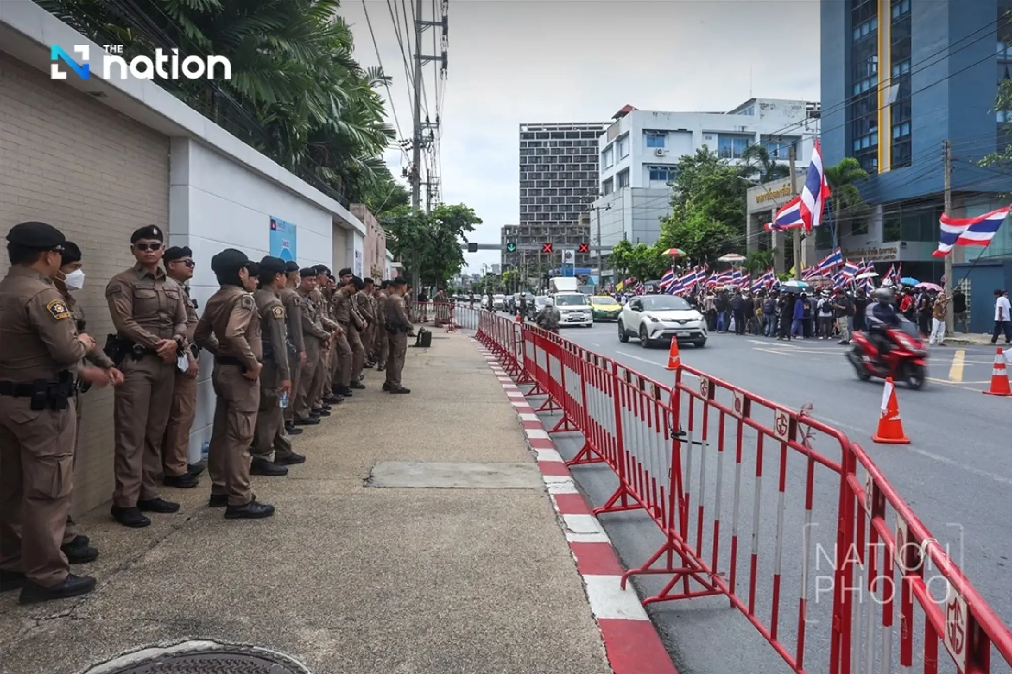 Protest groups rally at Cambodian Embassy over Thai border landmine incident
