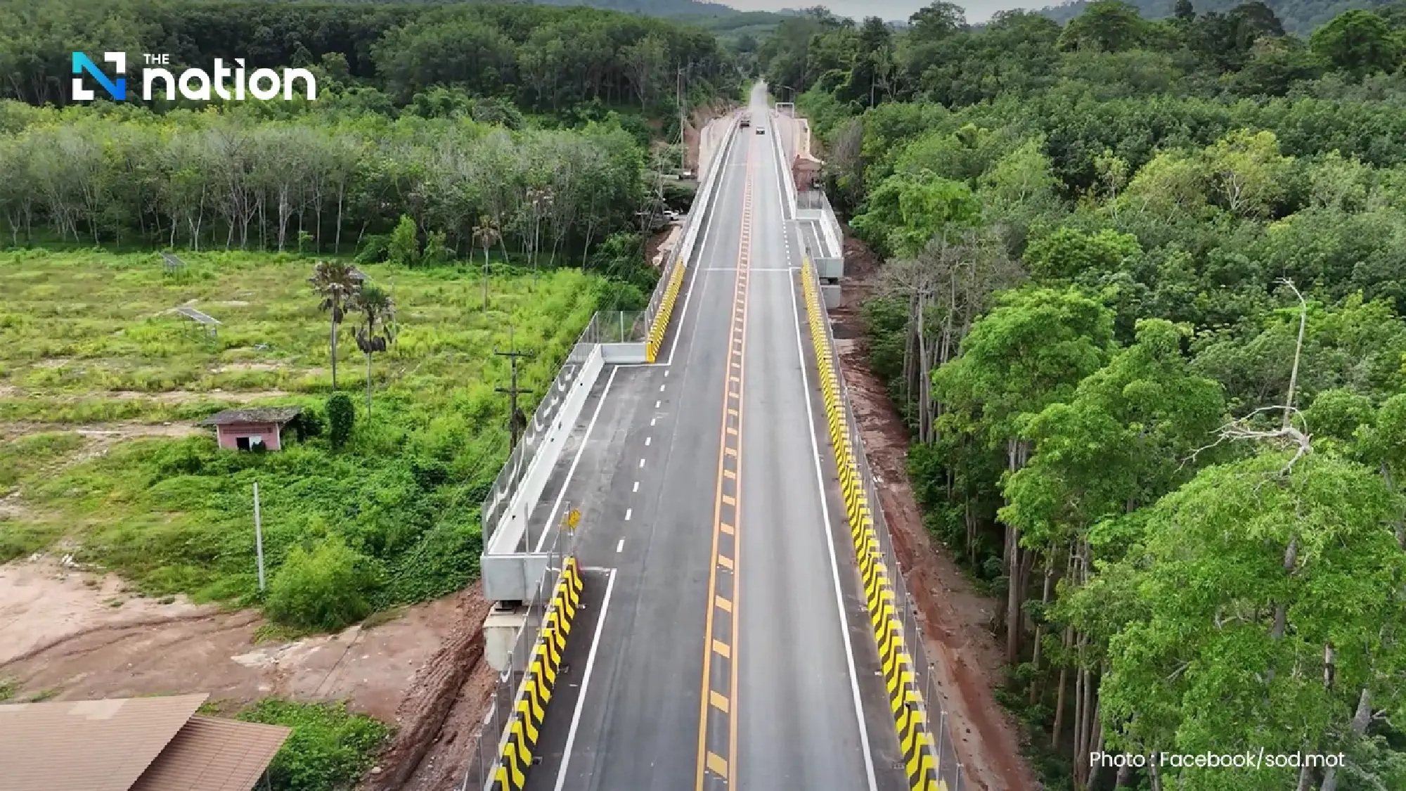 Two bridges aimed at saving wild elephants in Rayong and Chanthaburi opened to traffic