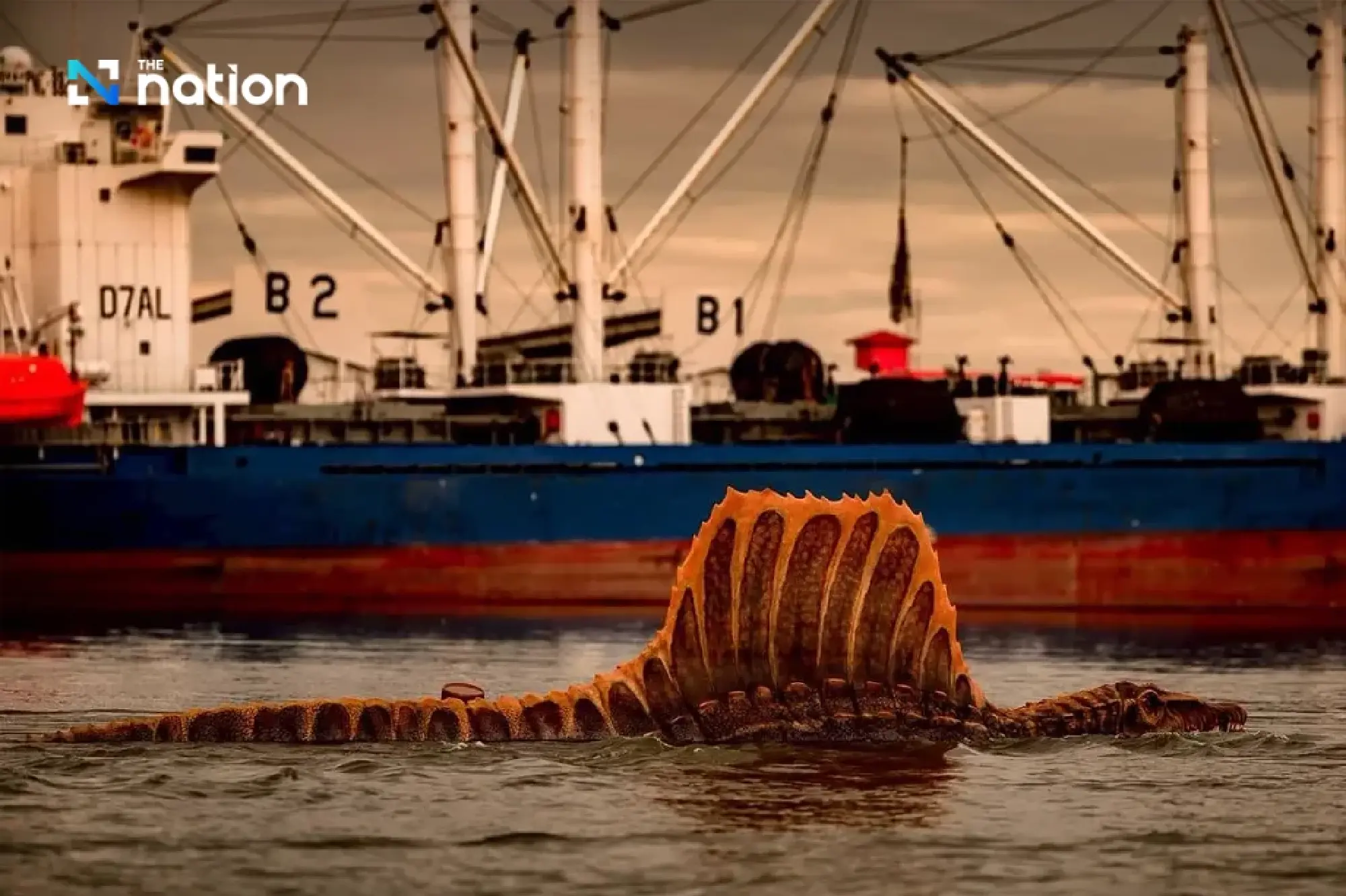 Dinosaurs invade Chao Phraya River to celebrate launch of Jurassic World Rebirth