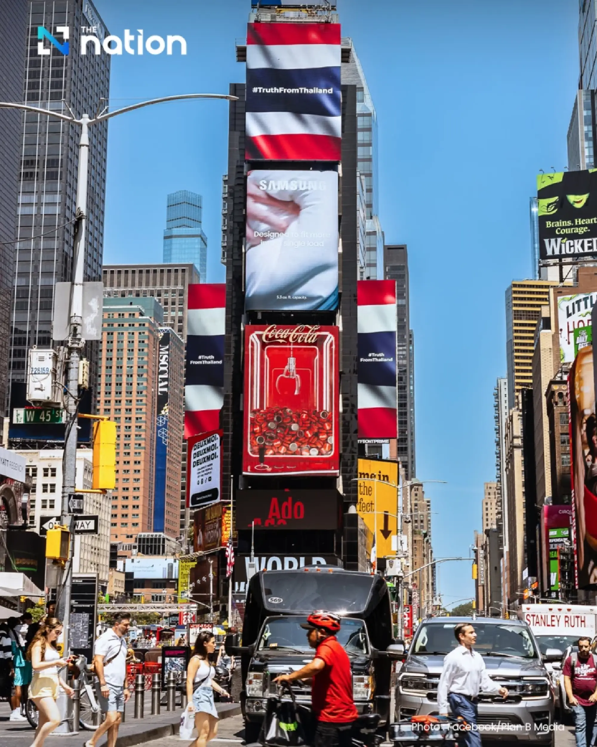 Thai voices amplified in Times Square as Plan B shares #TruthFromThailand
