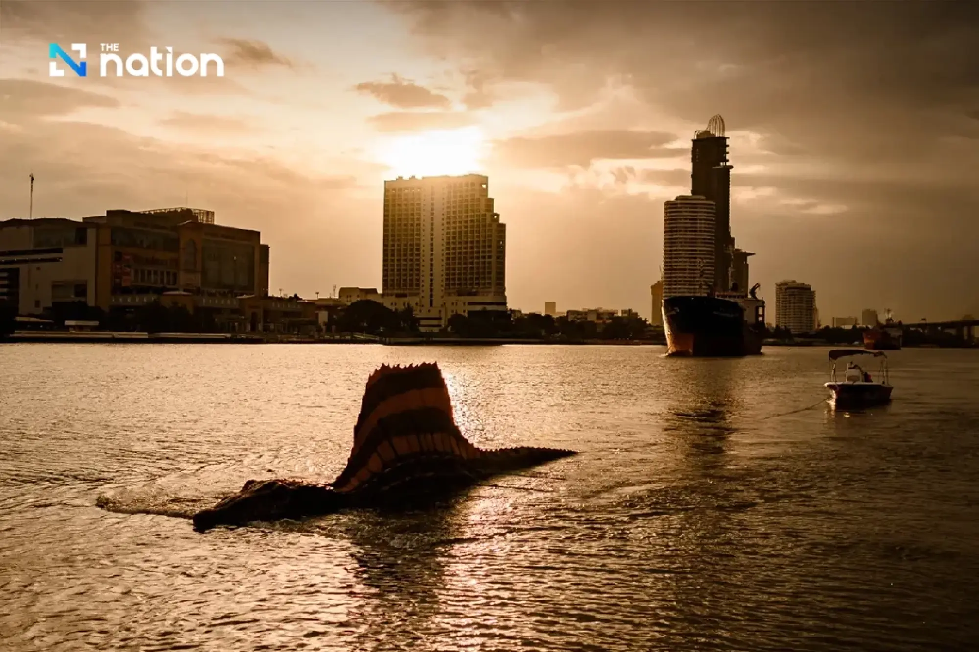 Dinosaurs invade Chao Phraya River to celebrate launch of Jurassic World Rebirth