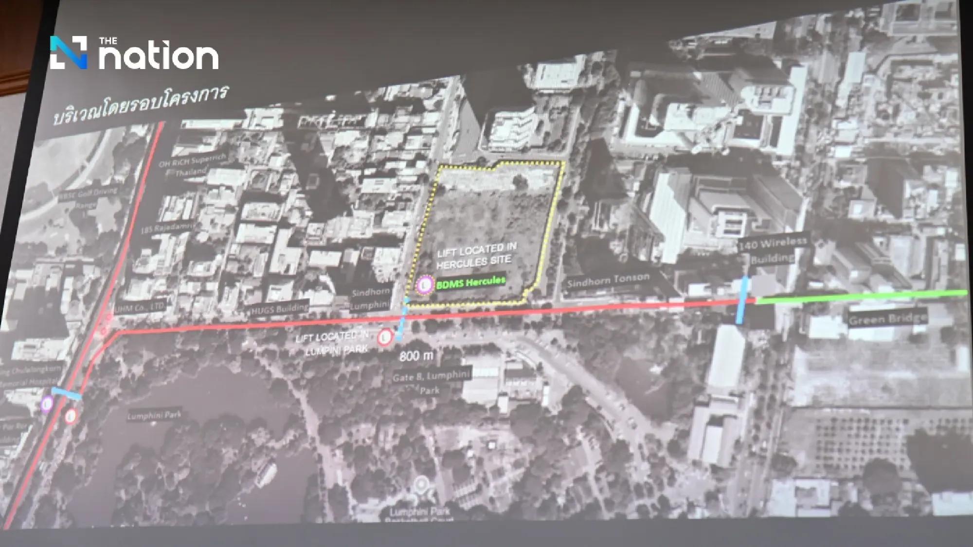 Bangkok City Hall Reviews New Pedestrian Bridge Project for Lumpini Park