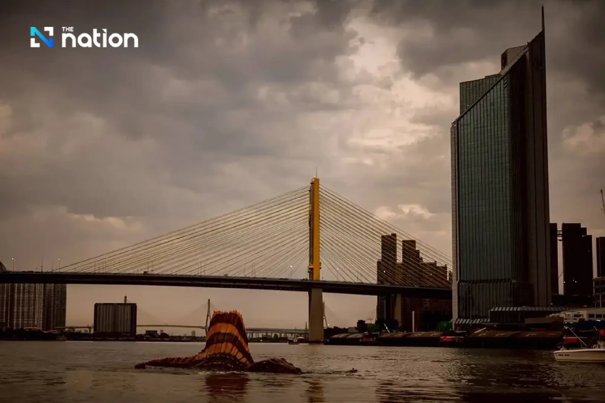 Dinosaurs invade Chao Phraya River to celebrate launch of Jurassic World Rebirth