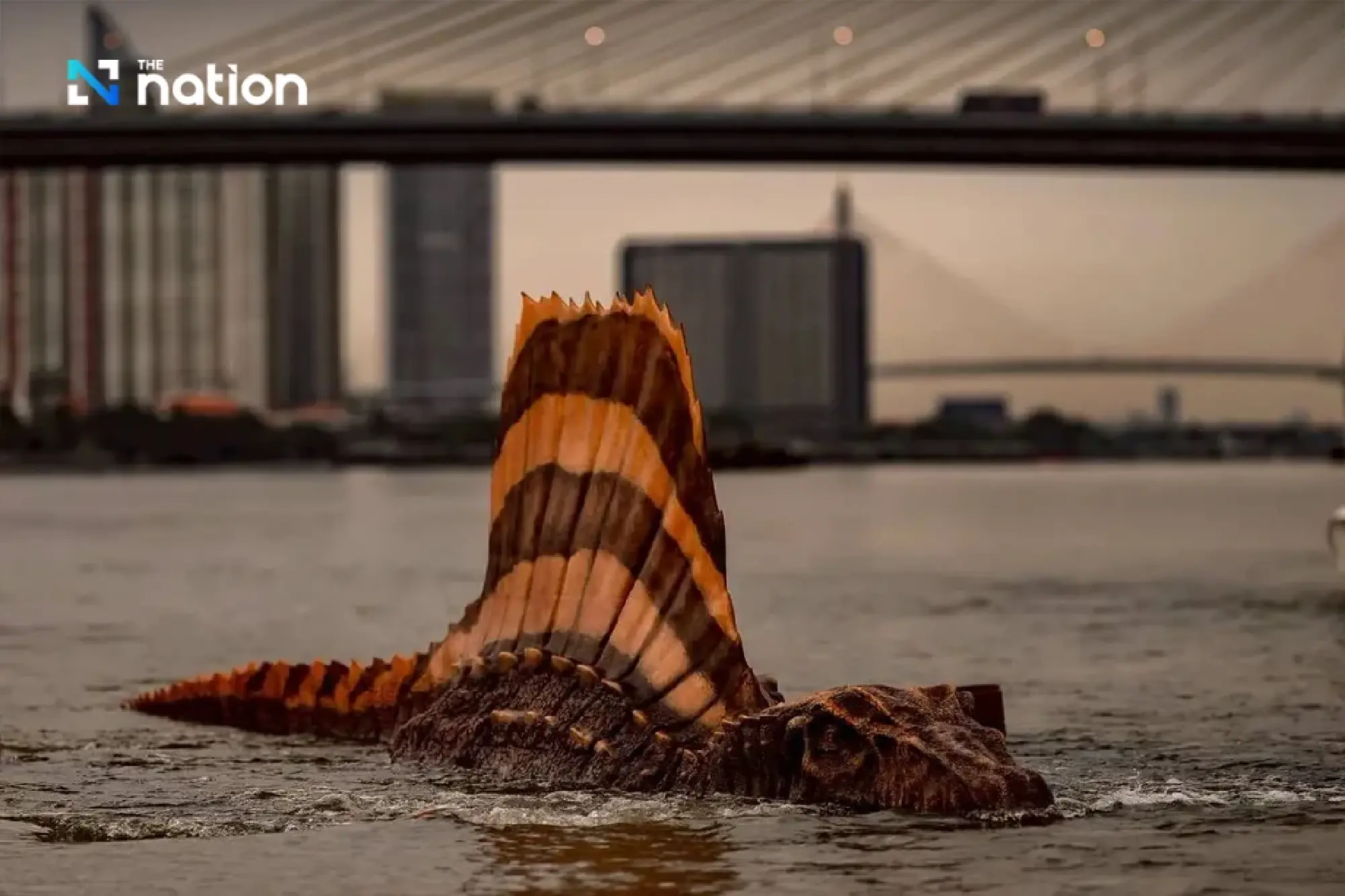 Dinosaurs invade Chao Phraya River to celebrate launch of Jurassic World Rebirth
