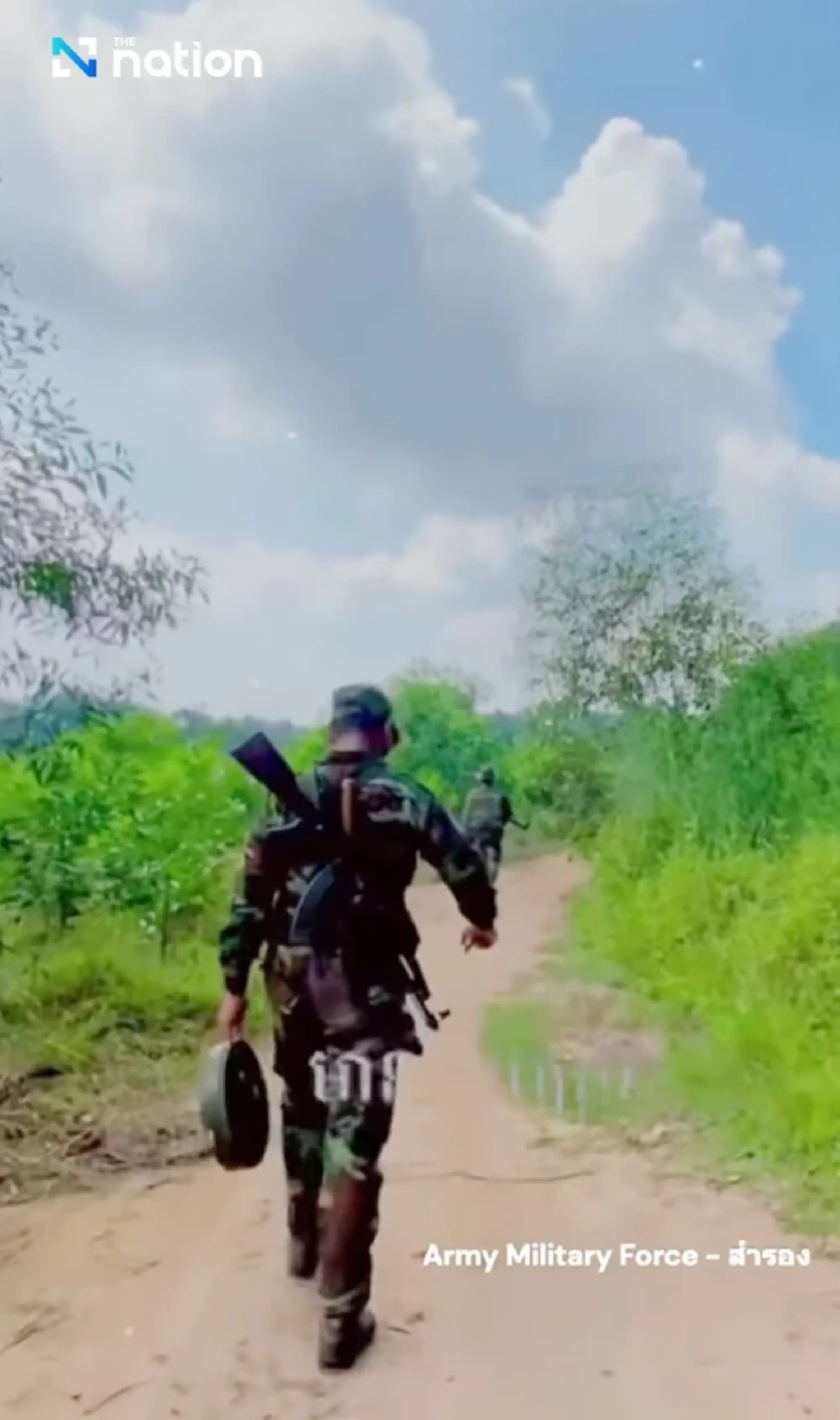 Posted then deleted: Cambodian soldier caught on video carrying landmine near border