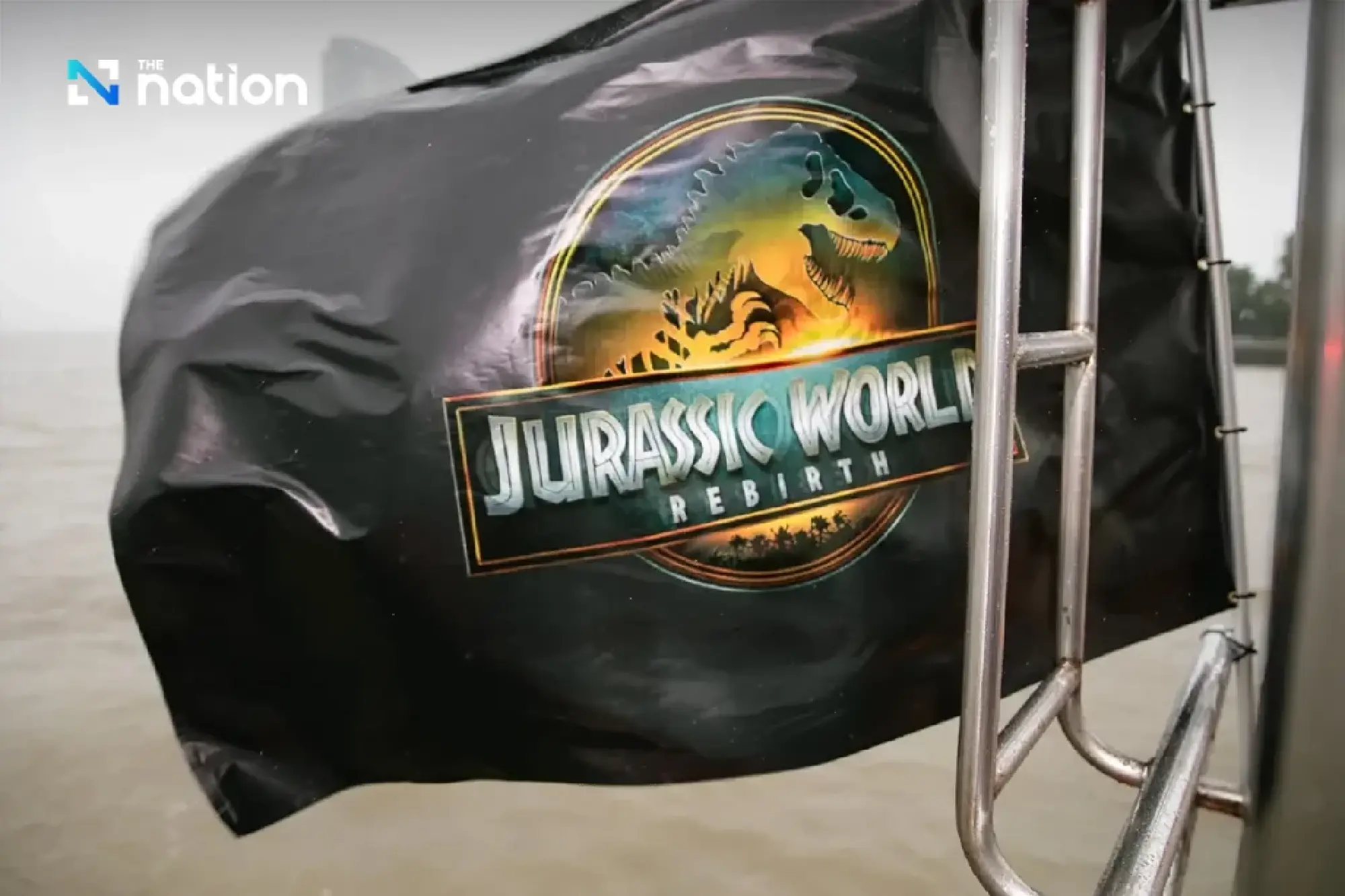 Dinosaurs invade Chao Phraya River to celebrate launch of Jurassic World Rebirth