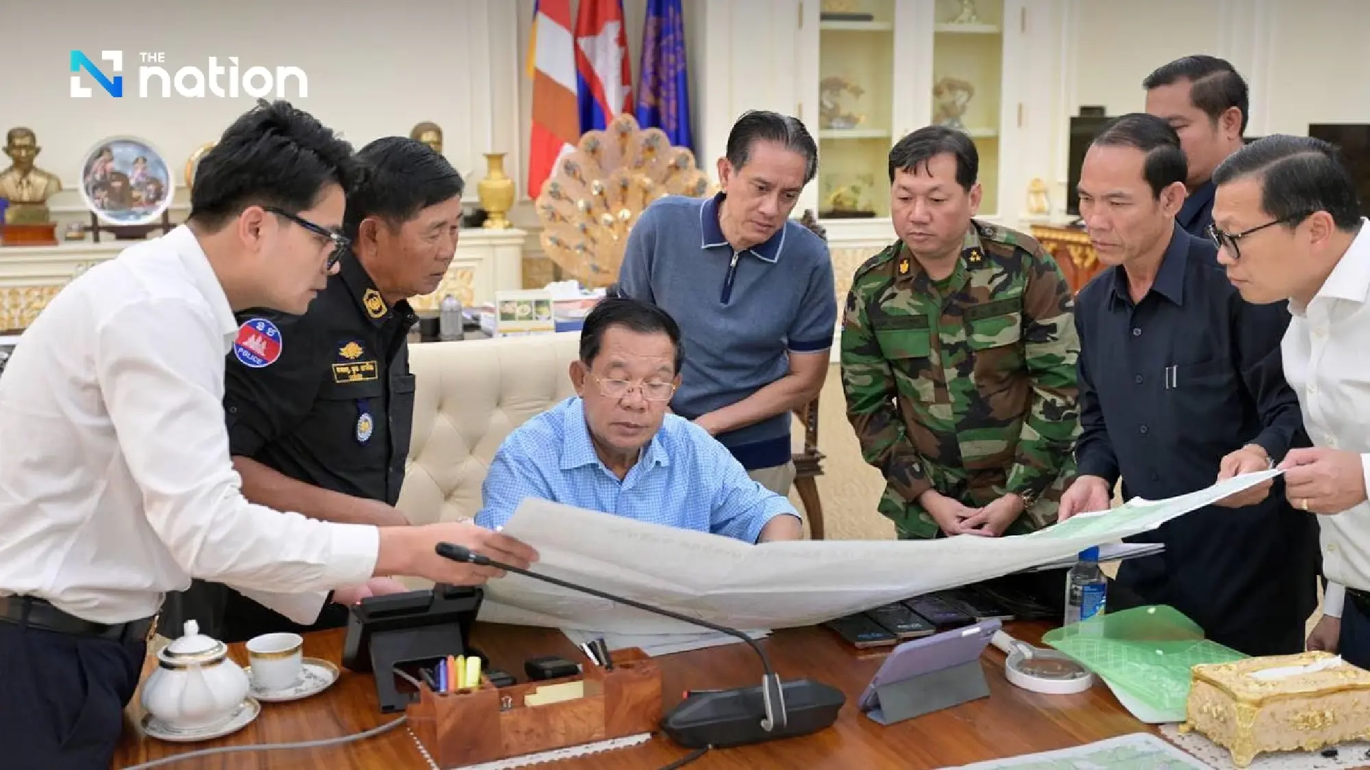 Cambodian media denies Hun Sen fled, says he's commanding military operations