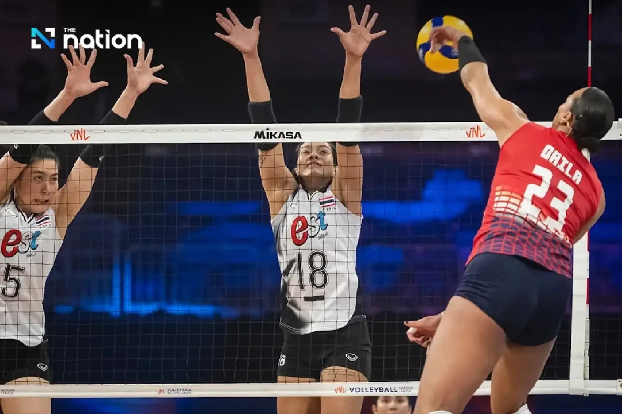 Thai women’s volleyball team loses 0–3 to Dominican Republic in VNL 2025