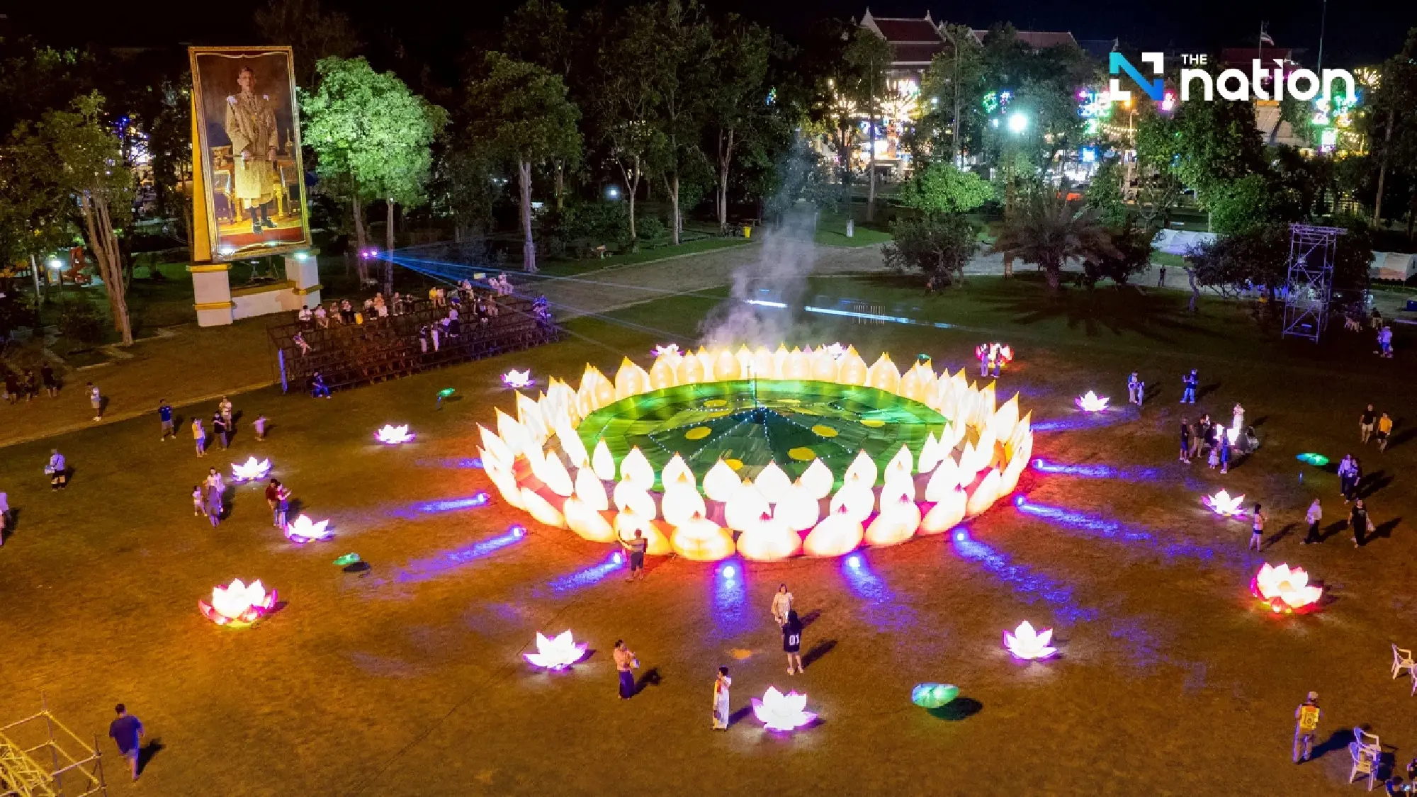 VIJIT GASTRONOLIGHT @ Ubon Ratchathani Sri Silp - The Phenomenon of Faithful Light At Night