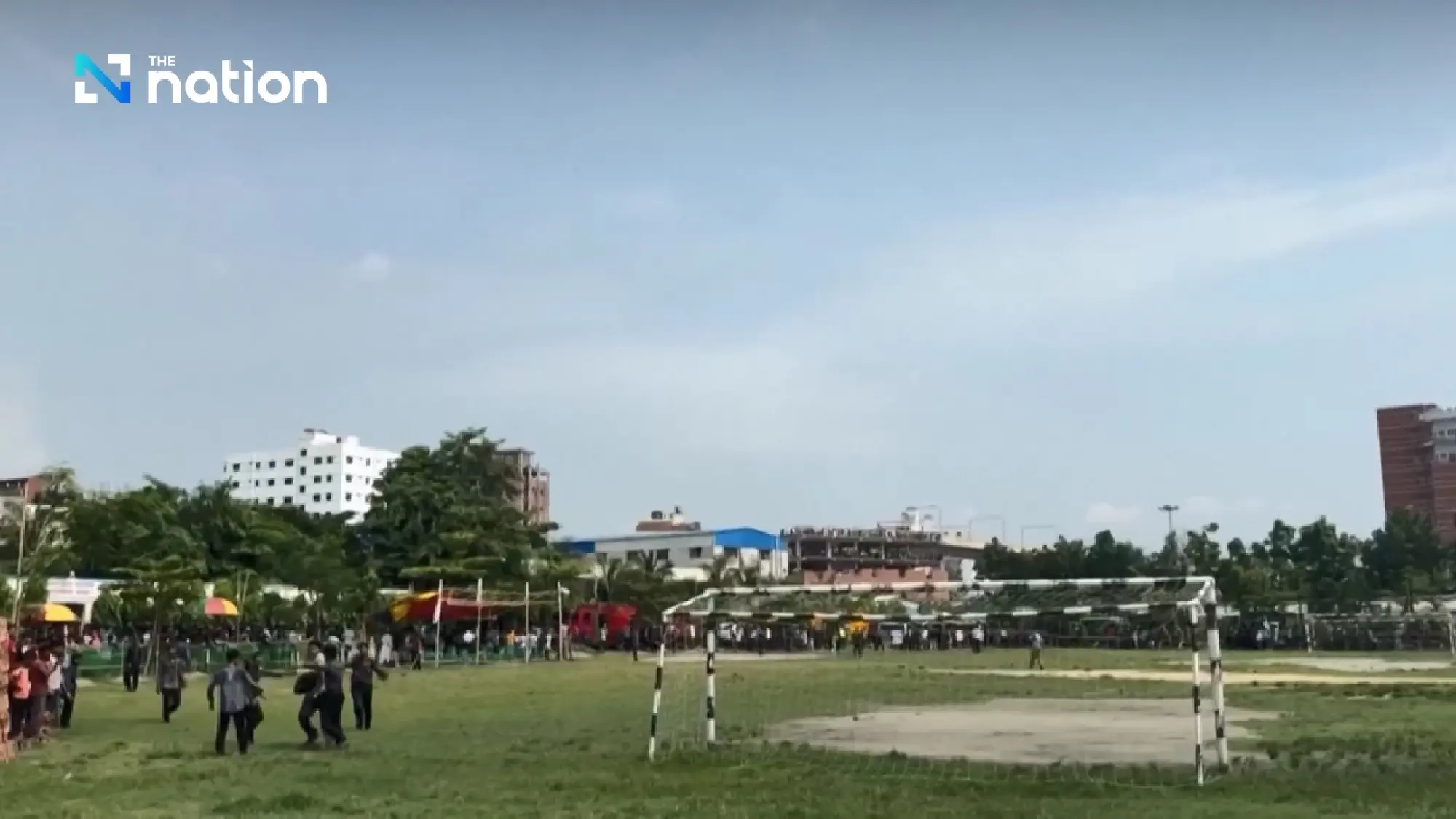 At least 19 killed, scores injured as Bangladesh air force jet crashes into college campus