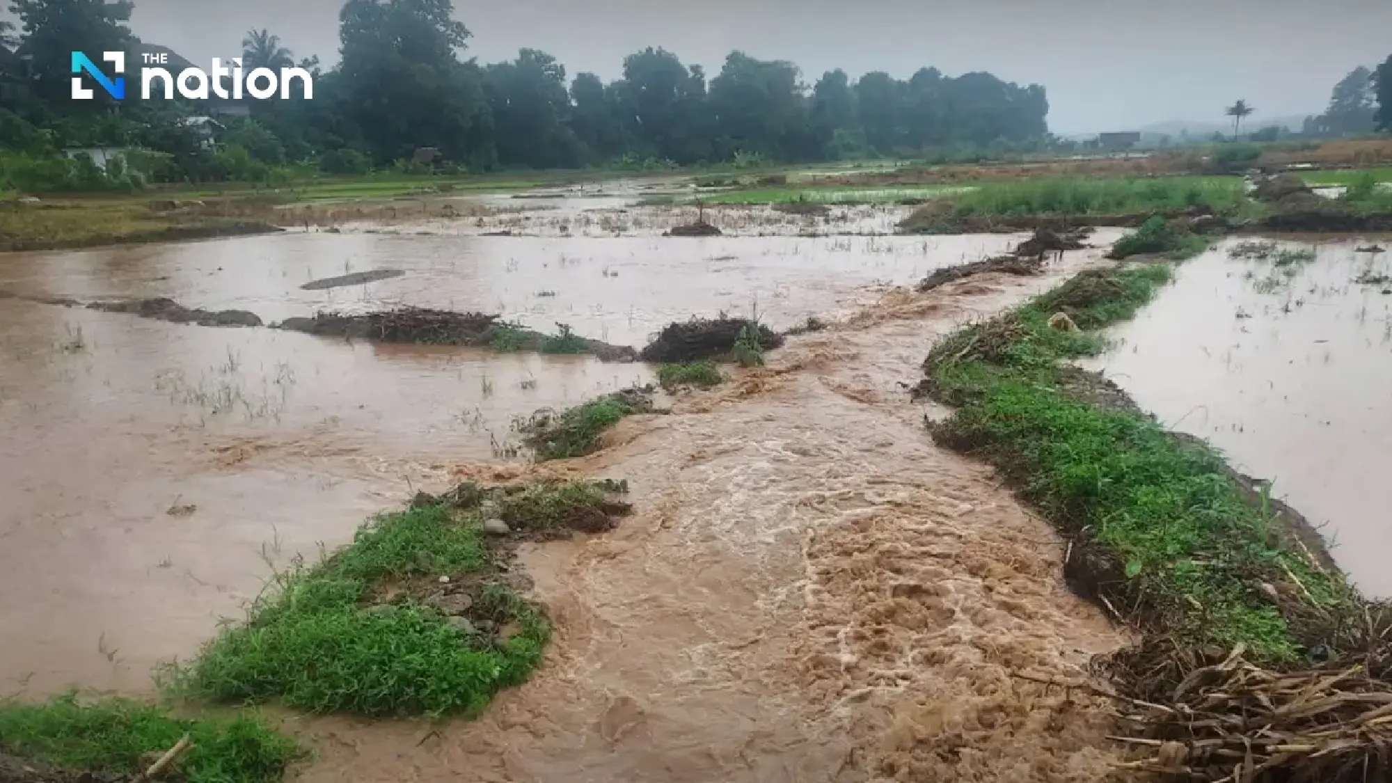 Two Nan Districts Hit by Flash Flooding After Heavy Downpours