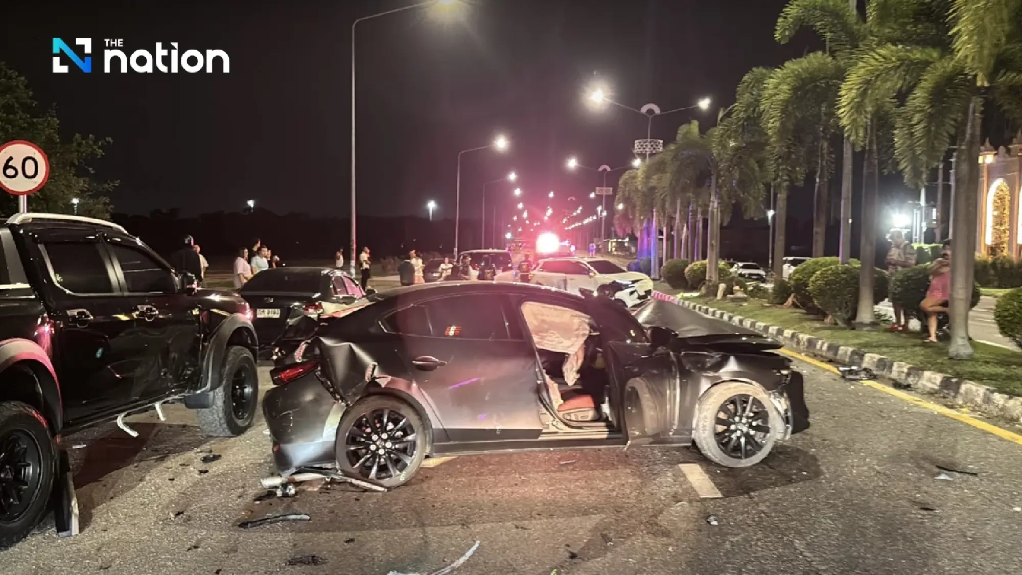 South Korean tourist blames airbag for eight-vehicle pileup in Pattaya