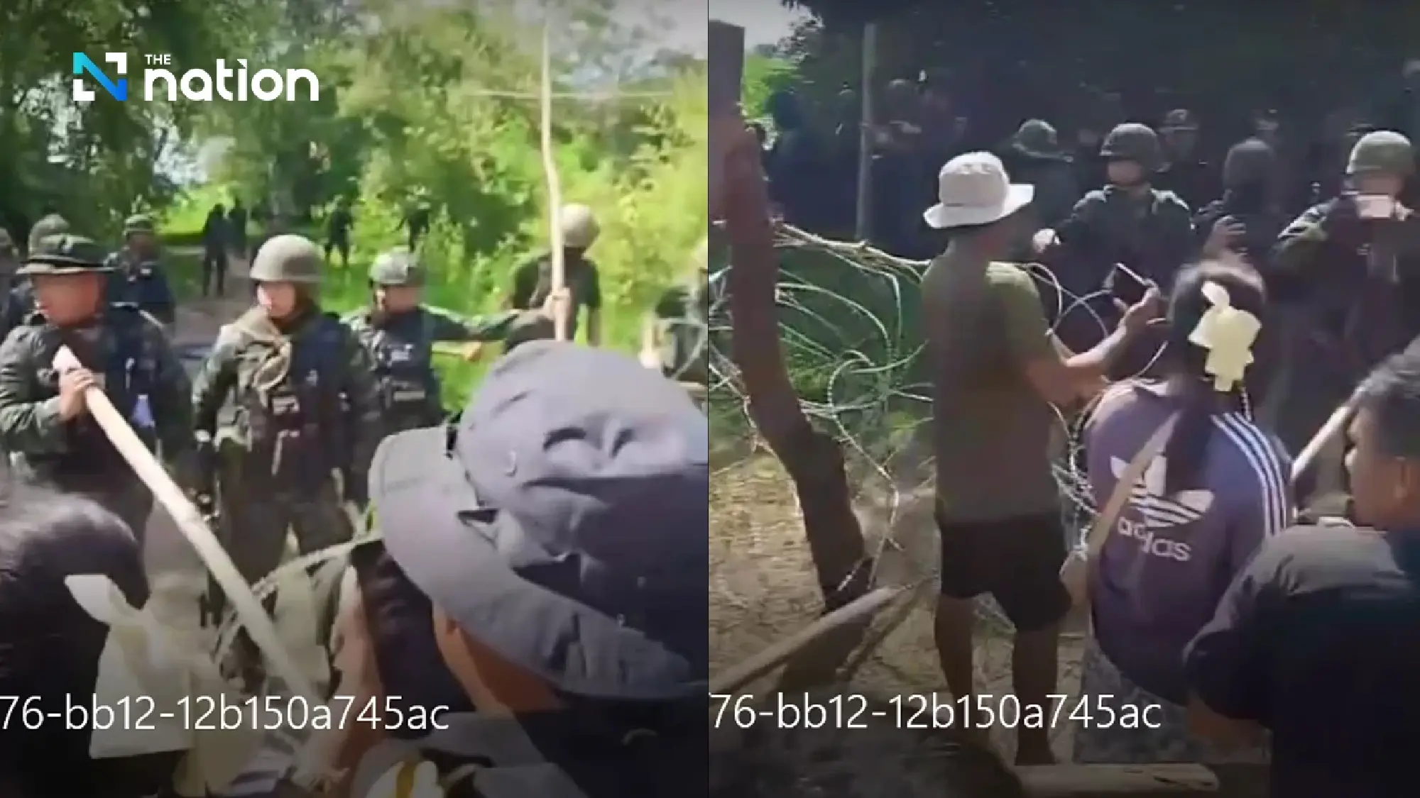 First Army Area keeps 24-hour watch at Ban Nong Chan, barbed wire unchanged