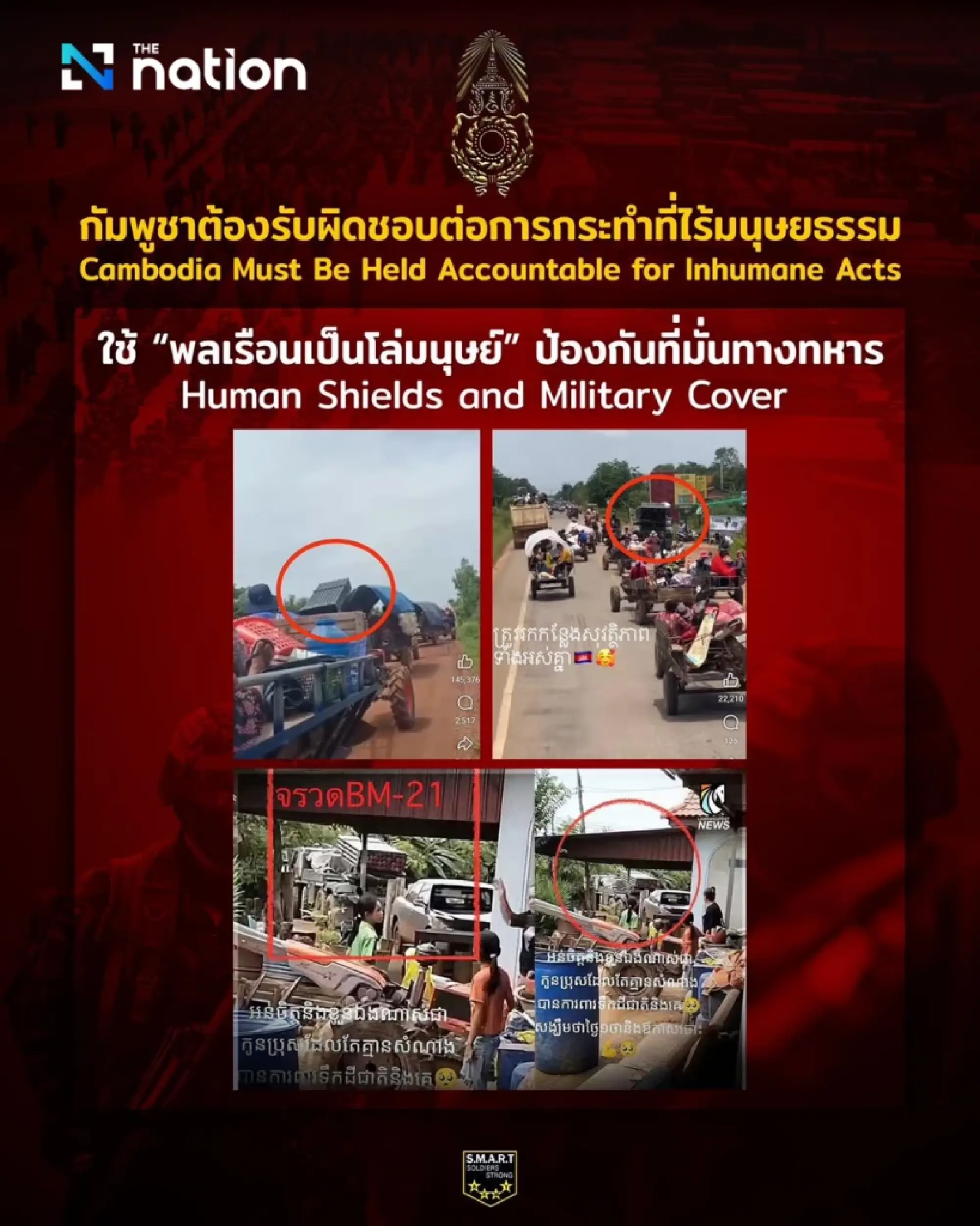 Thai Army highlights Cambodia’s violations of international humanitarian law