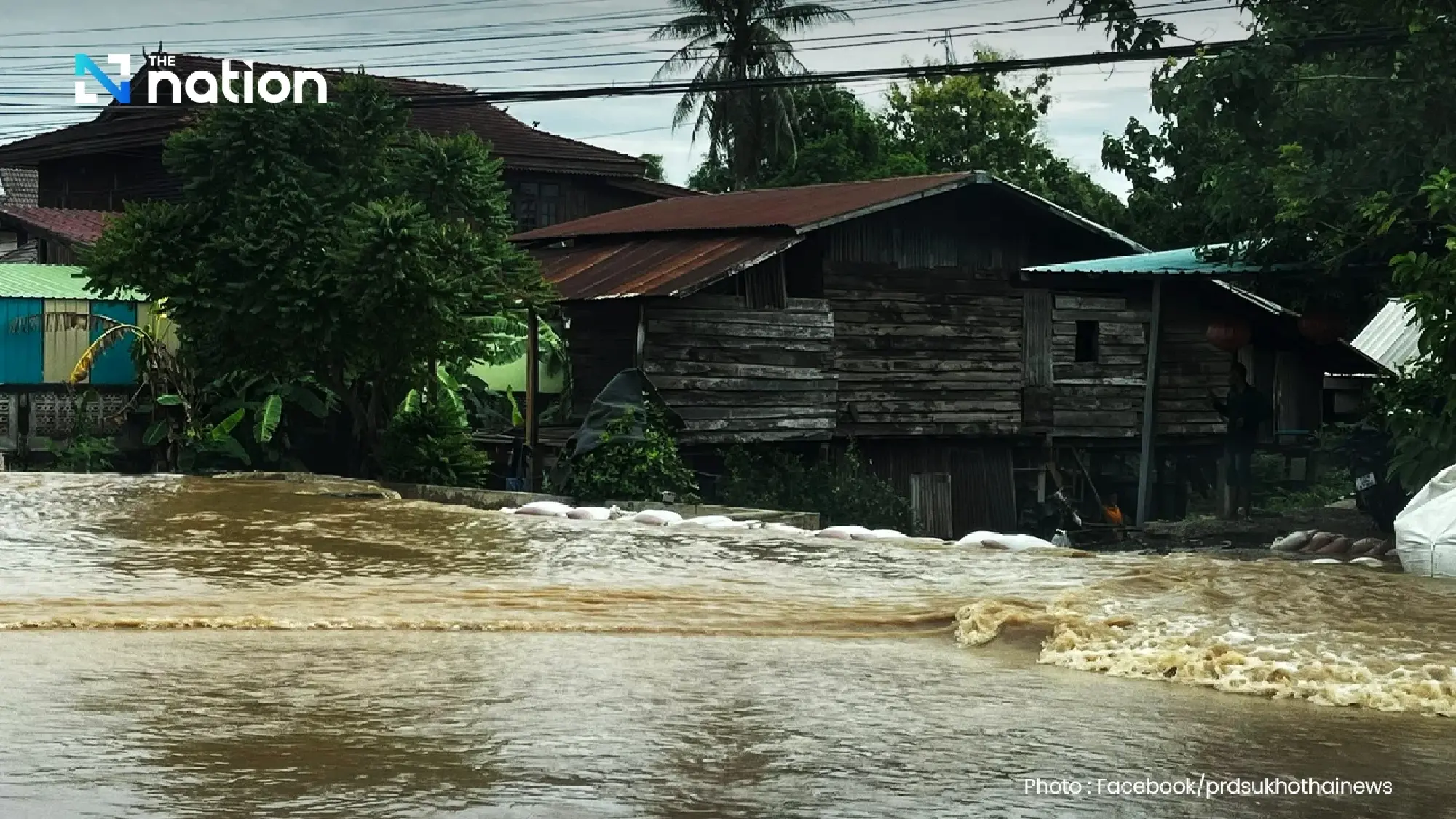 Sukhothai hit by severe floods as Yom River bursts banks, four communities affected
