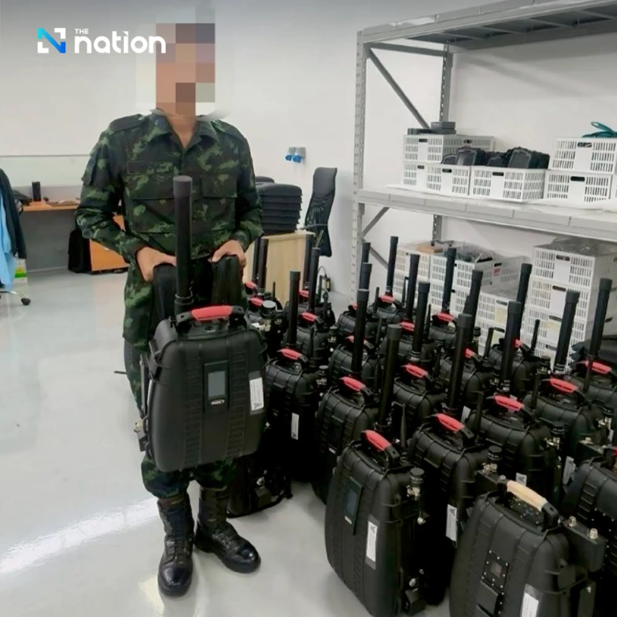 NBTC and police raid Samut Prakan warehouse, uncovering drones and signal jammers