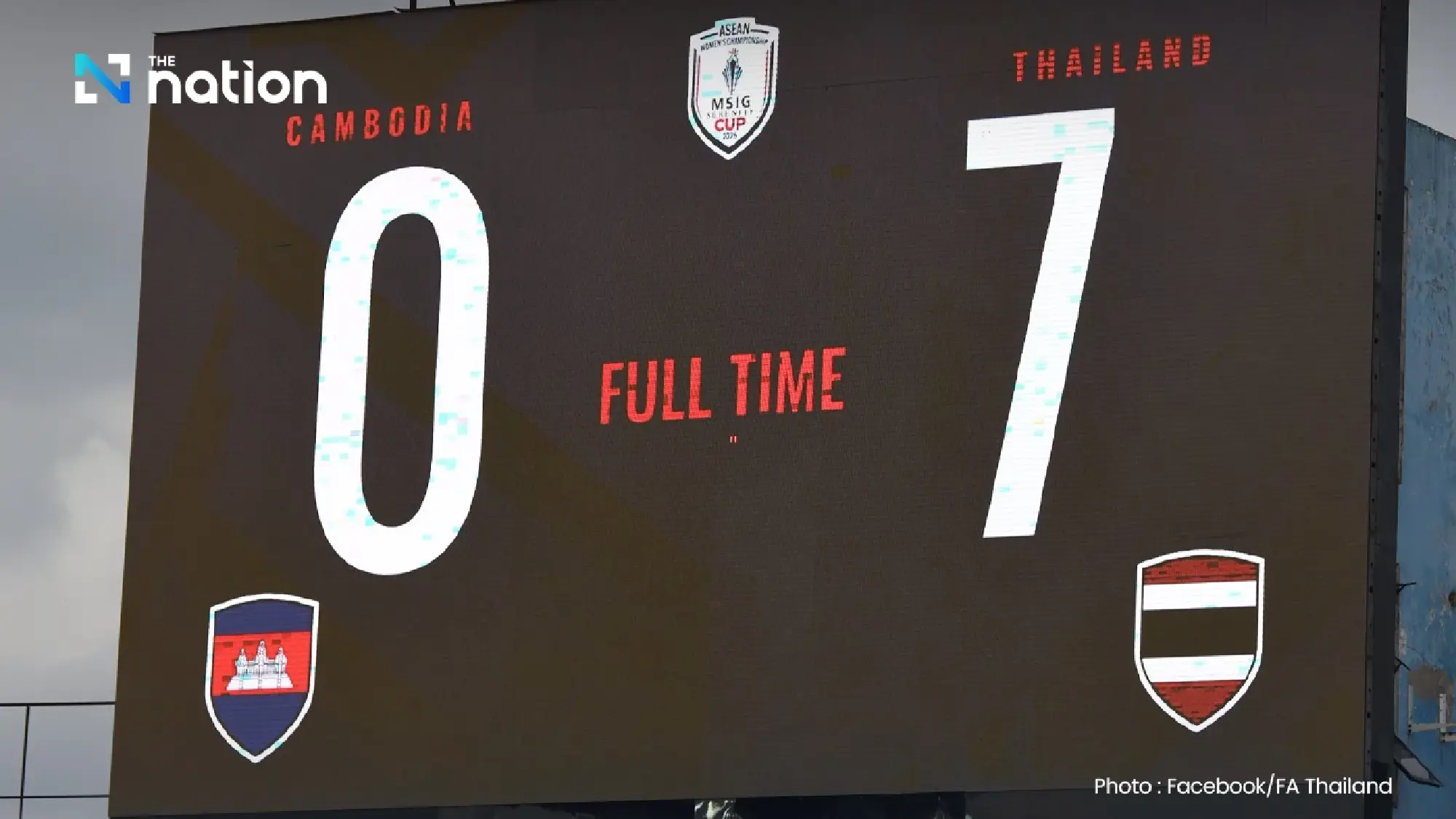 Thailand thrash Cambodia 7-0 in ASEAN Women’s Championship group stage
