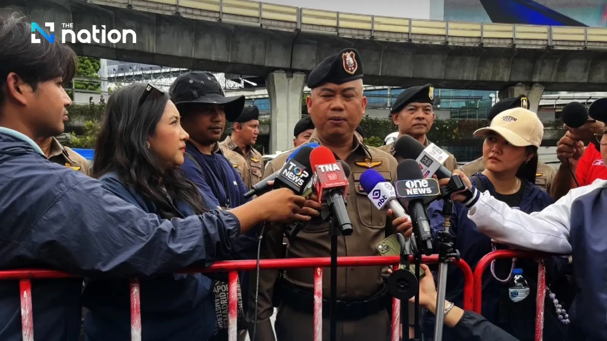 Protesters rally at Victory Monument amid tightened security