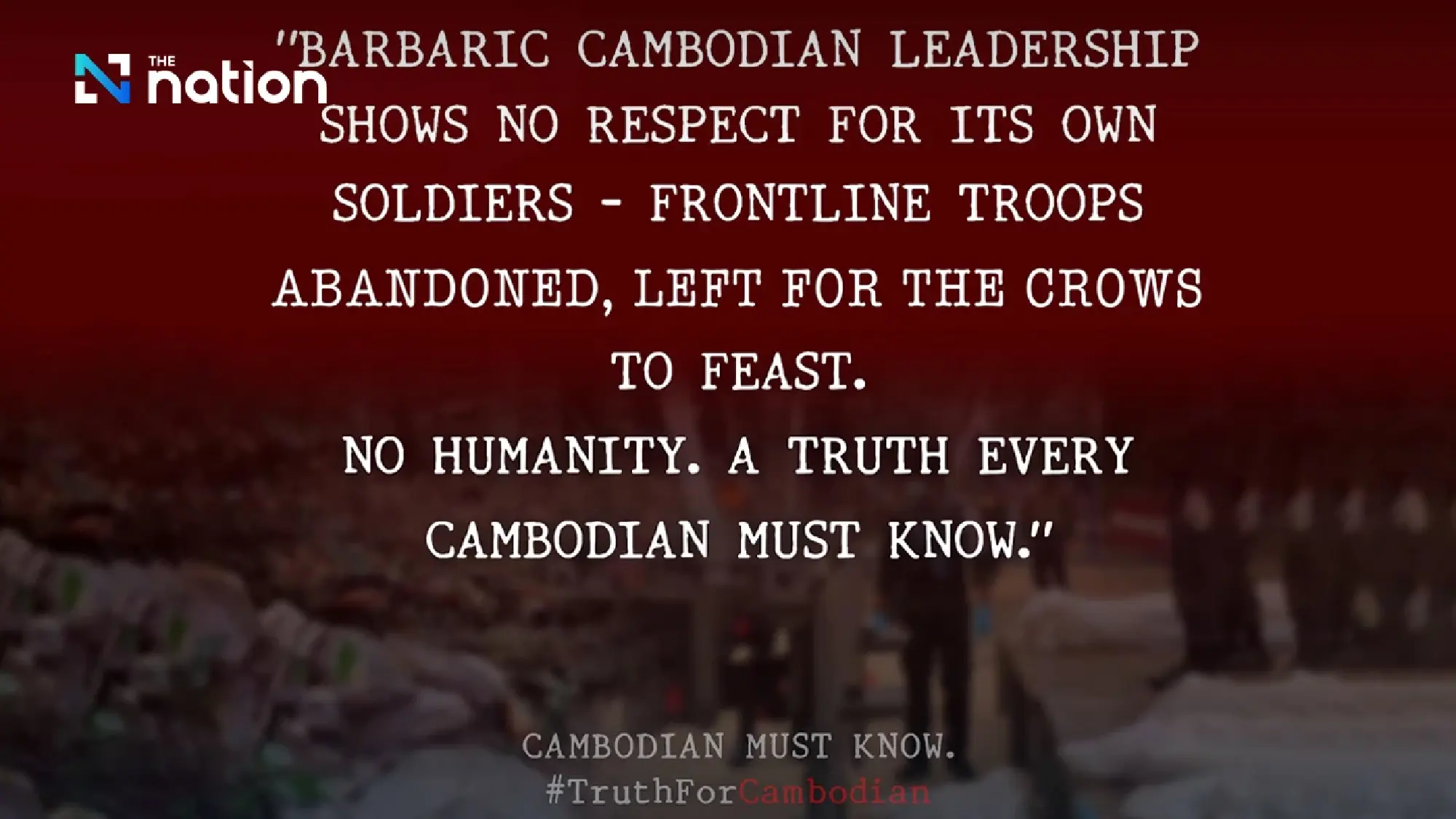 Cambodian soldiers\' corpses at Thai border pose no epidemic risk, say doctors