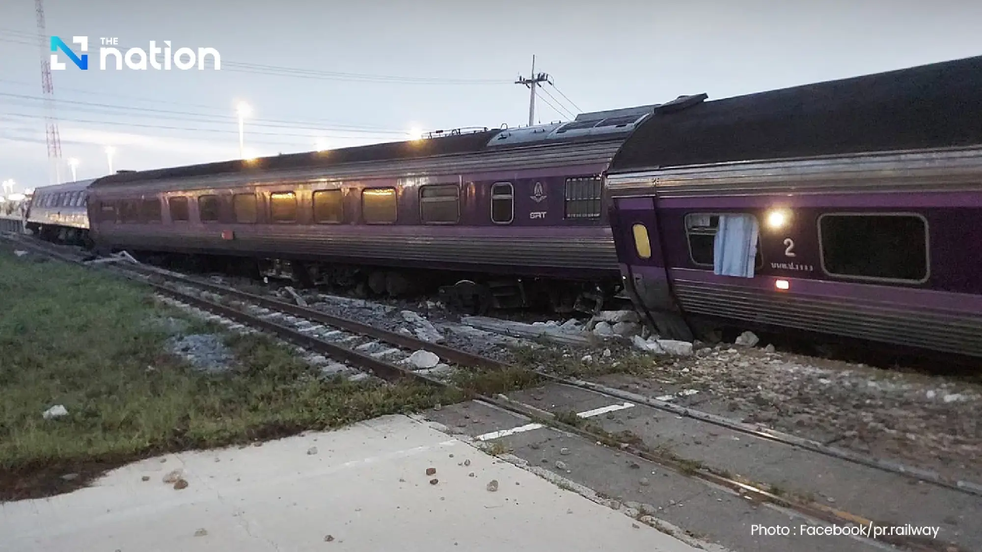 Train derails in Kui Buri, Prachuap Khiri Khan, multiple injuries reported