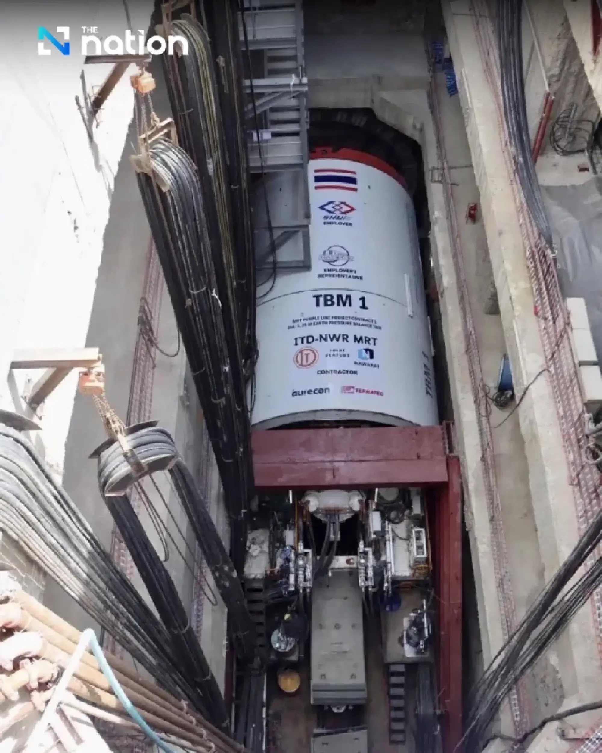 Drilling of Chao Phraya tunnel for Purple Line begins Monday