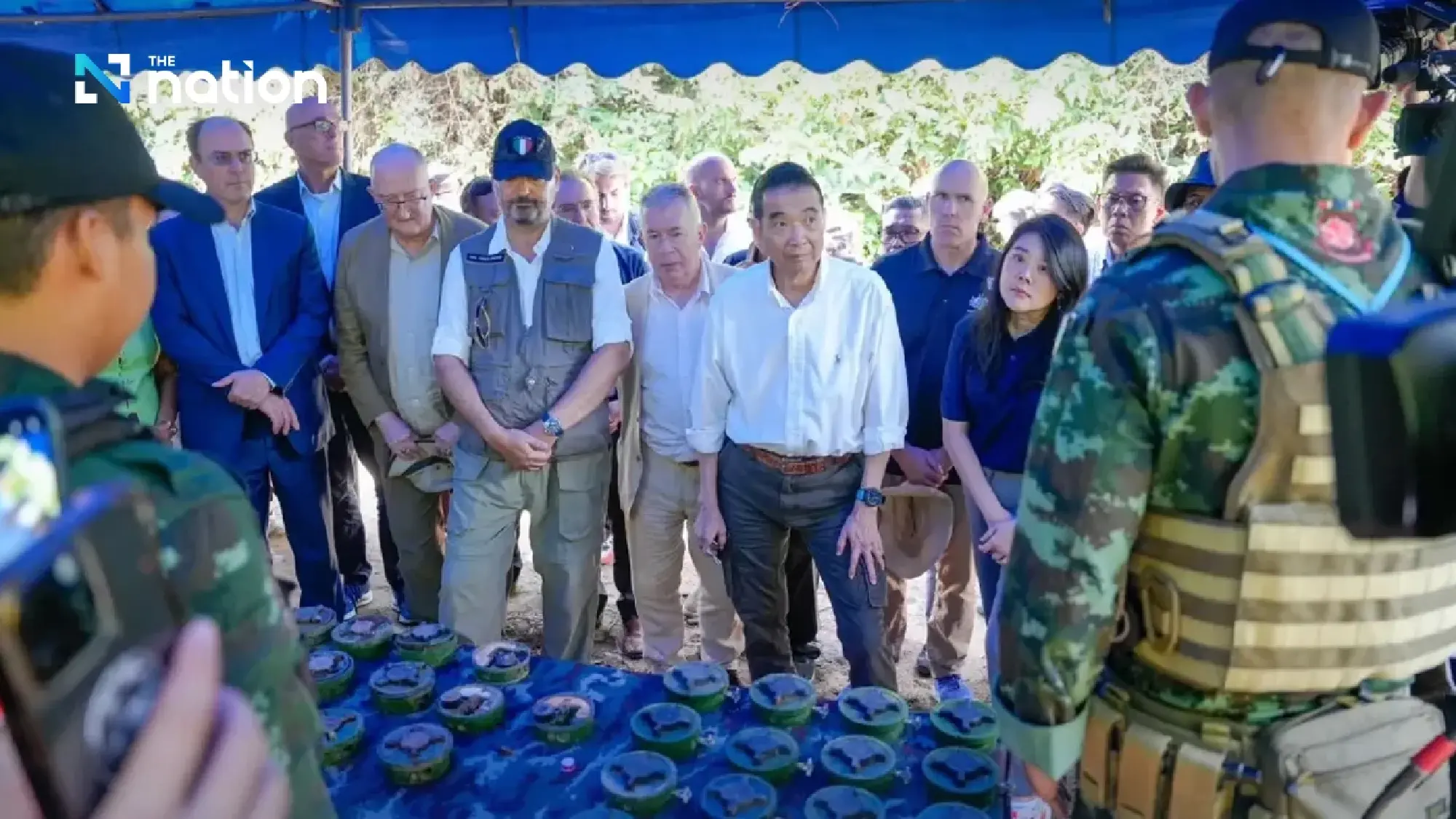 Envoys visit Phu Makua site as Thai military uncovers 46 landmines, weapons from Cambodia