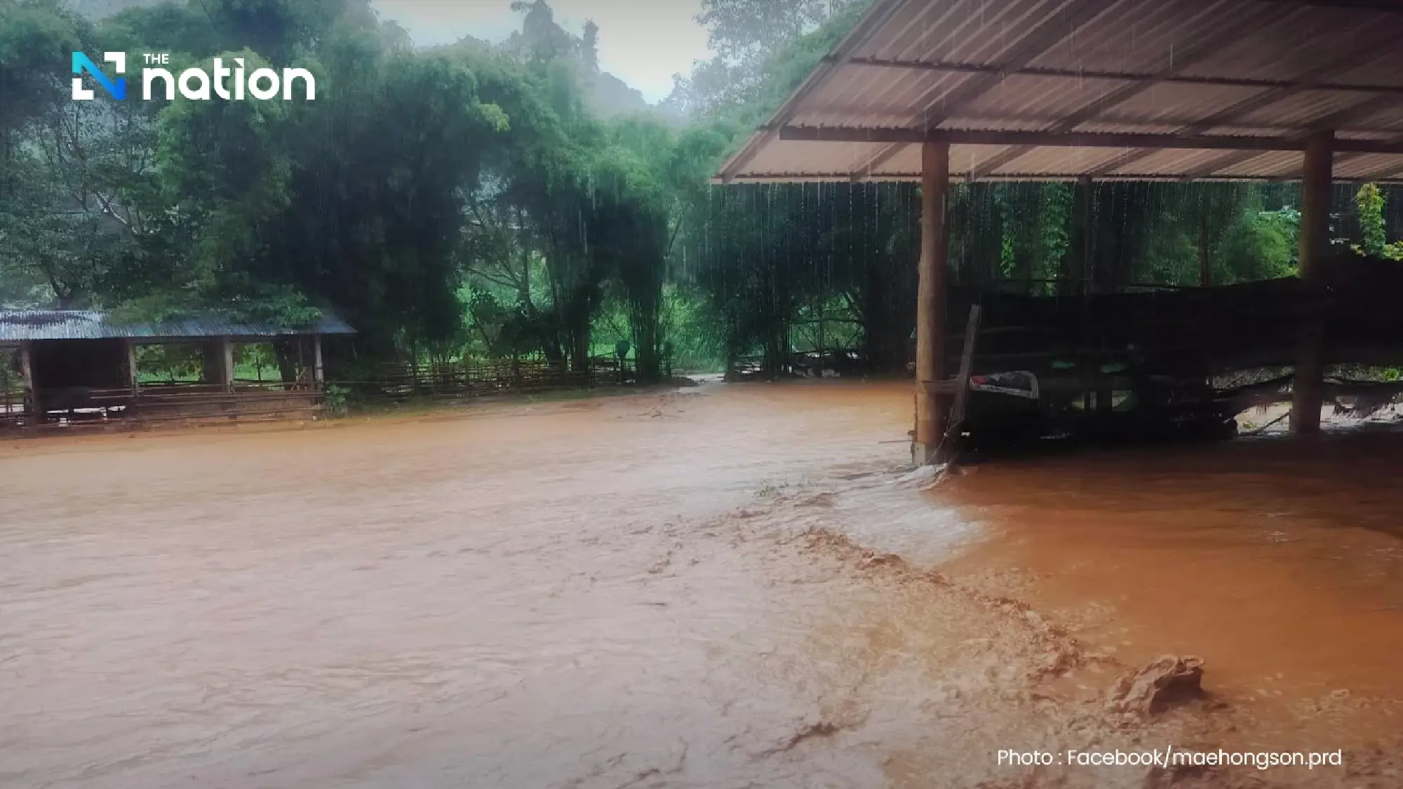 Severe flooding in Mae Hong Son as heavy rain causes flash flooding in multiple areas