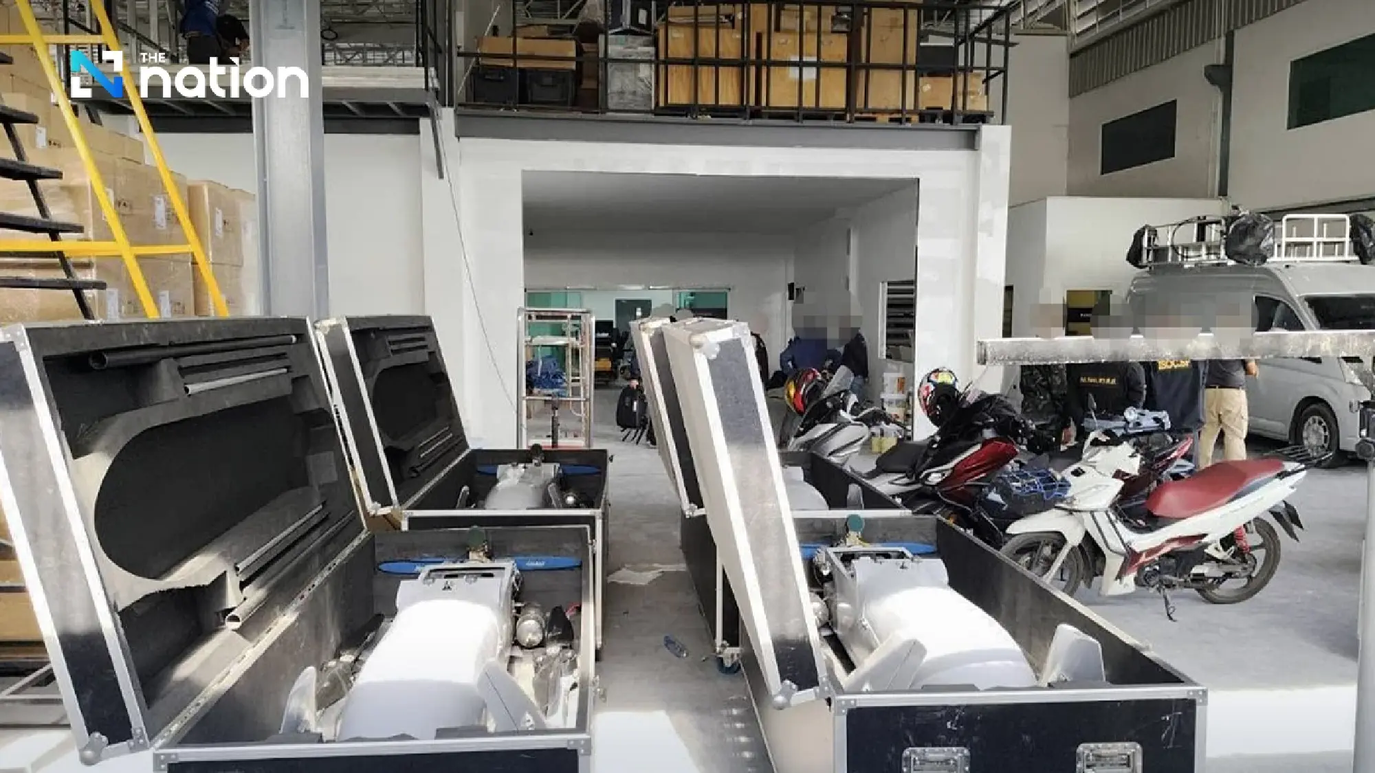 NBTC and police raid Samut Prakan warehouse, uncovering drones and signal jammers