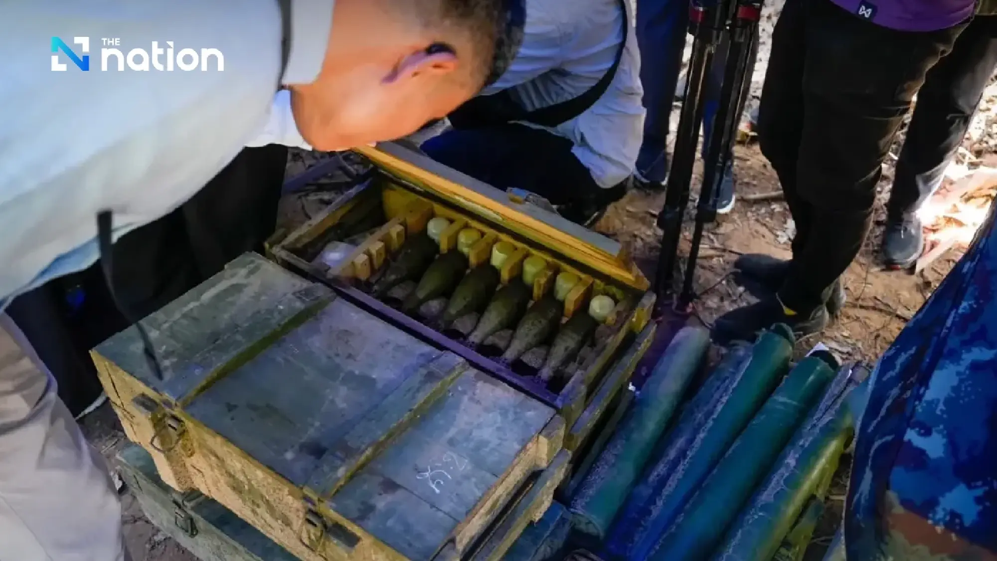 Envoys visit Phu Makua site as Thai military uncovers 46 landmines, weapons from Cambodia