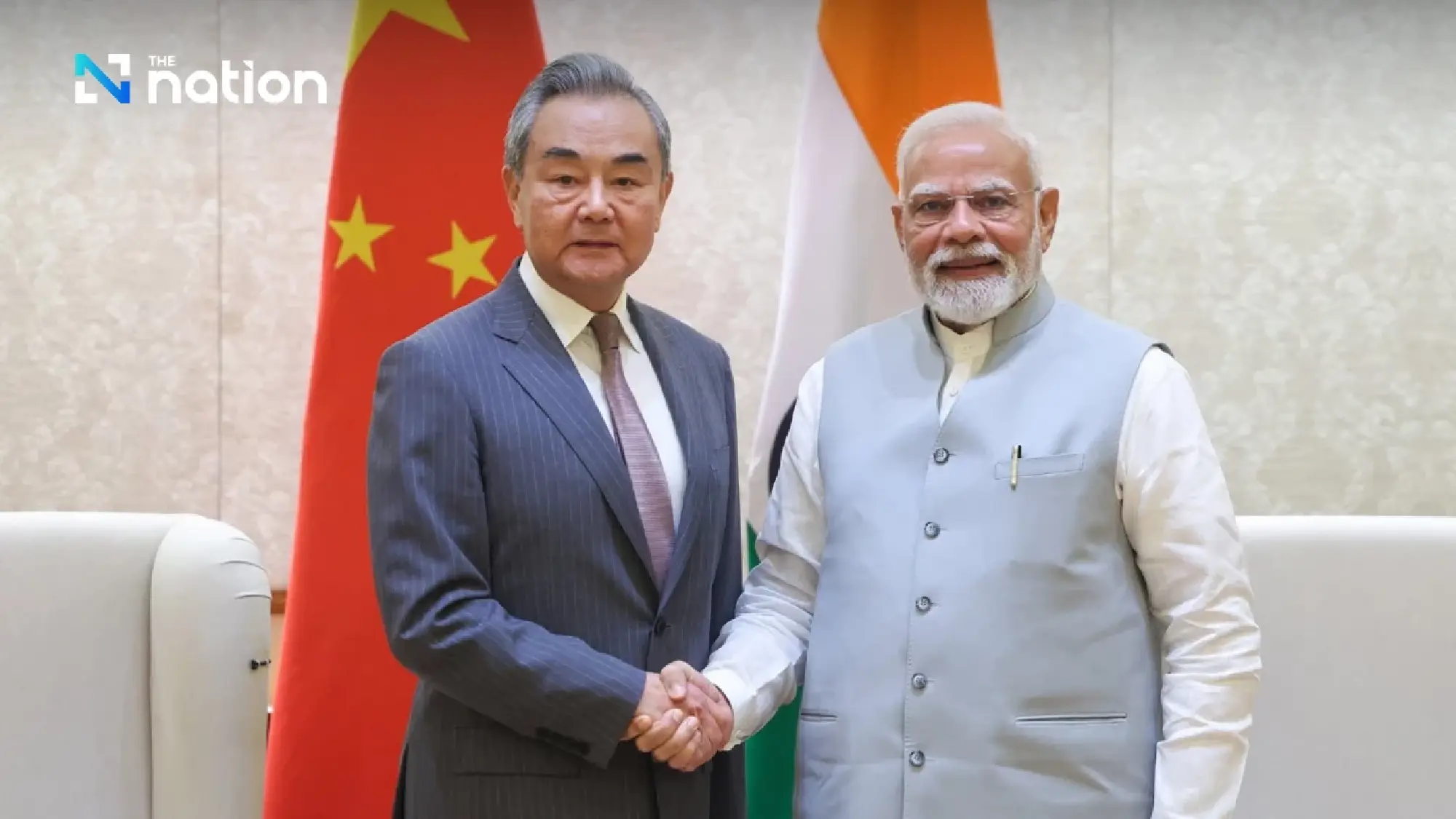Wang Yi and Narendra Modi