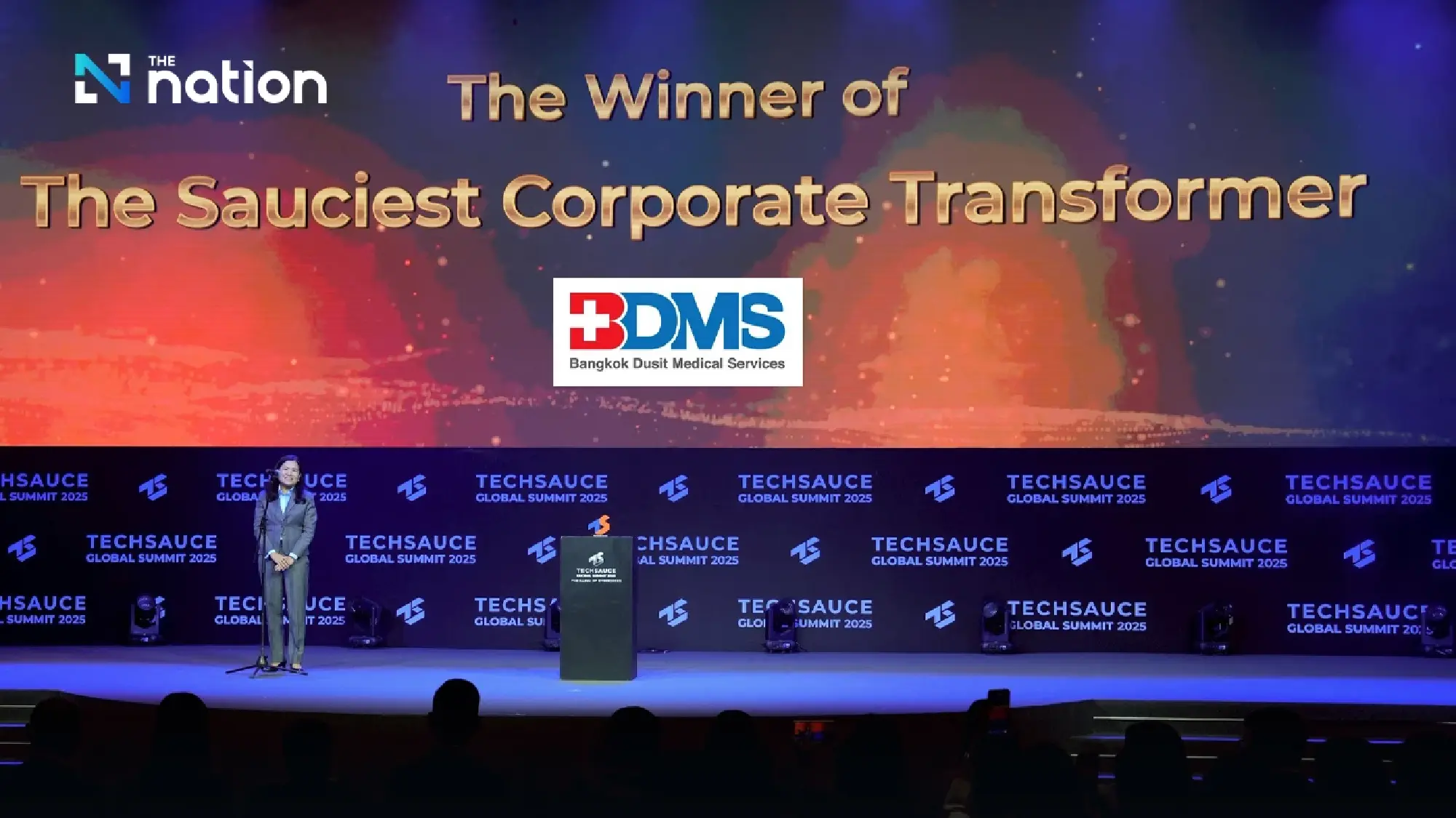 BDMS Wins “The Sauciest Corporate Transformer” Award, Recognized for Excellence in Organizational Transformation at the Techsauce Global Summit 2025 Awards