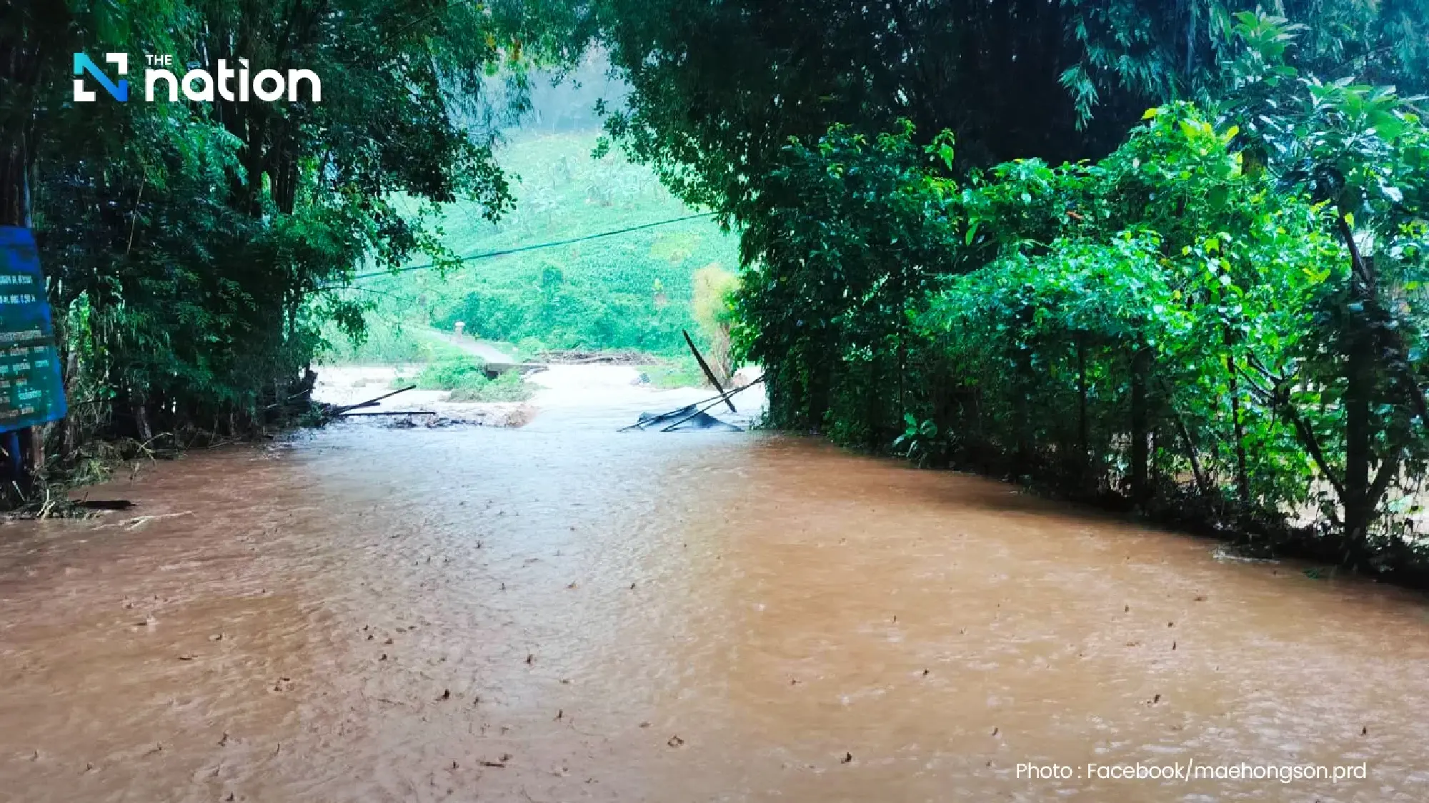 Severe flooding in Mae Hong Son as heavy rain causes flash flooding in multiple areas