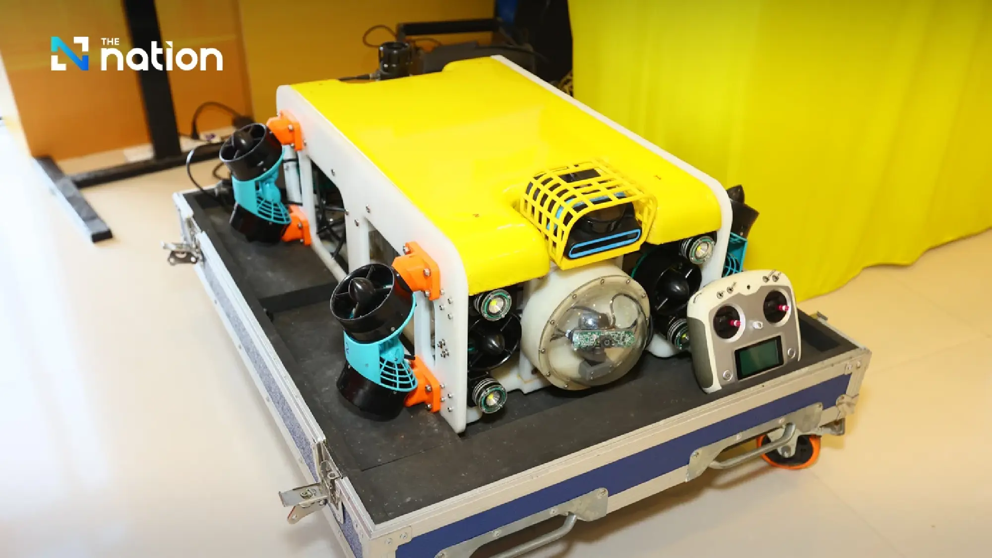 EGAT unveils unmanned underwater vehicle for safer hydro-floating solar inspections